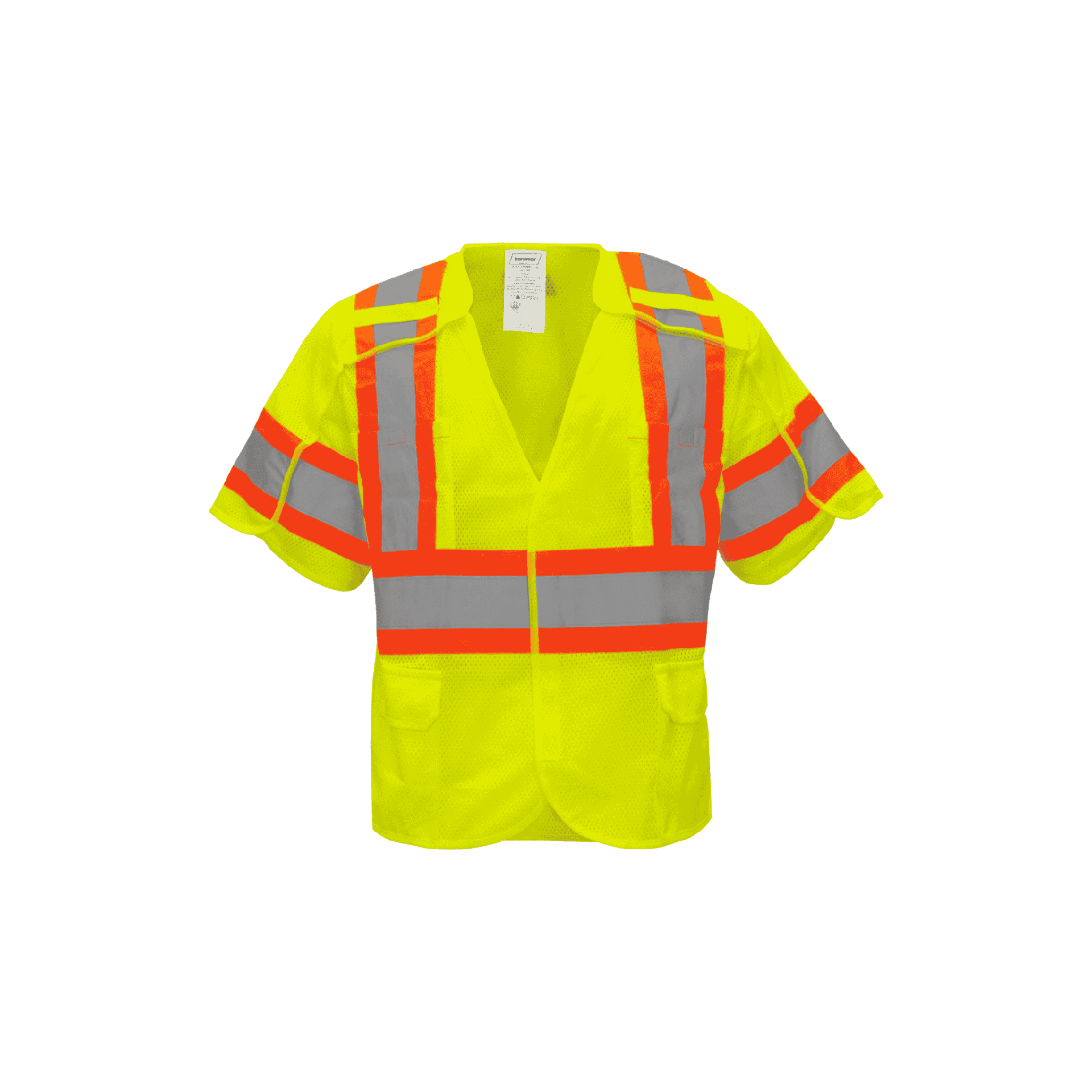 Class 3 Lime 5 Point Breakaway Safety Vest