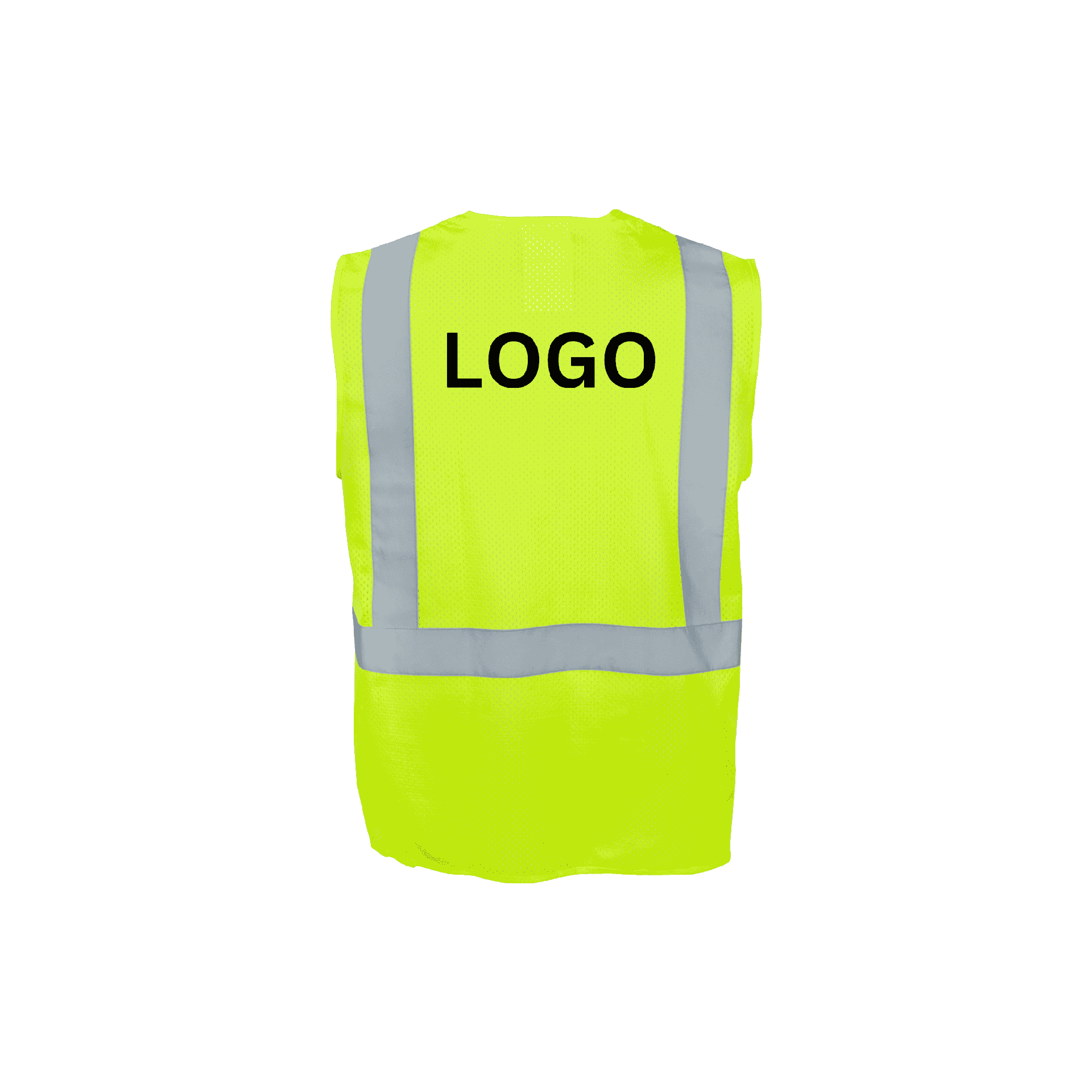 Class 2 Lime Mesh Hook and Loop Closure Vest
