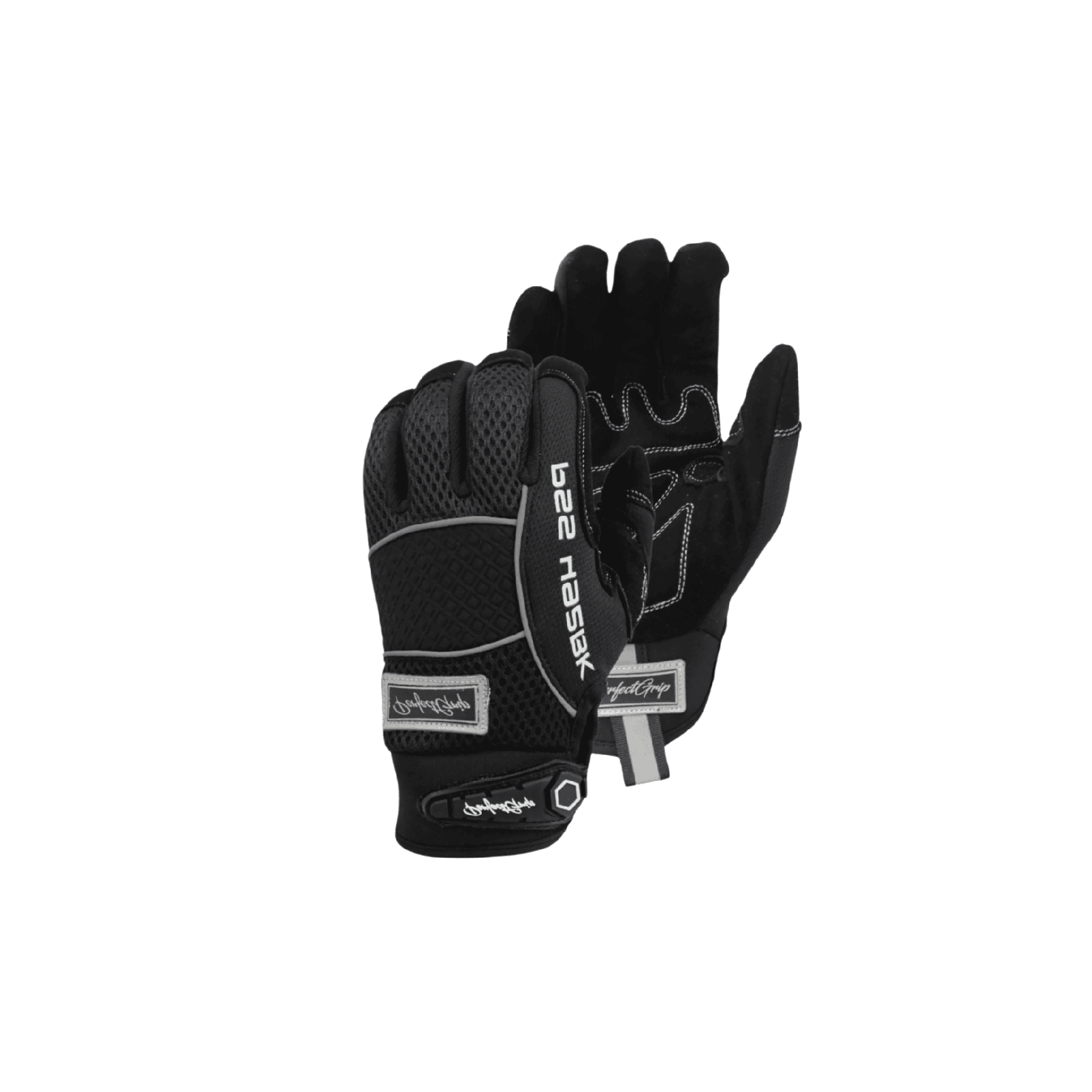 Deerskin Glove – Premium Black Deer Suede Mechanic Glove with Knit Back and Adjustable Cuff