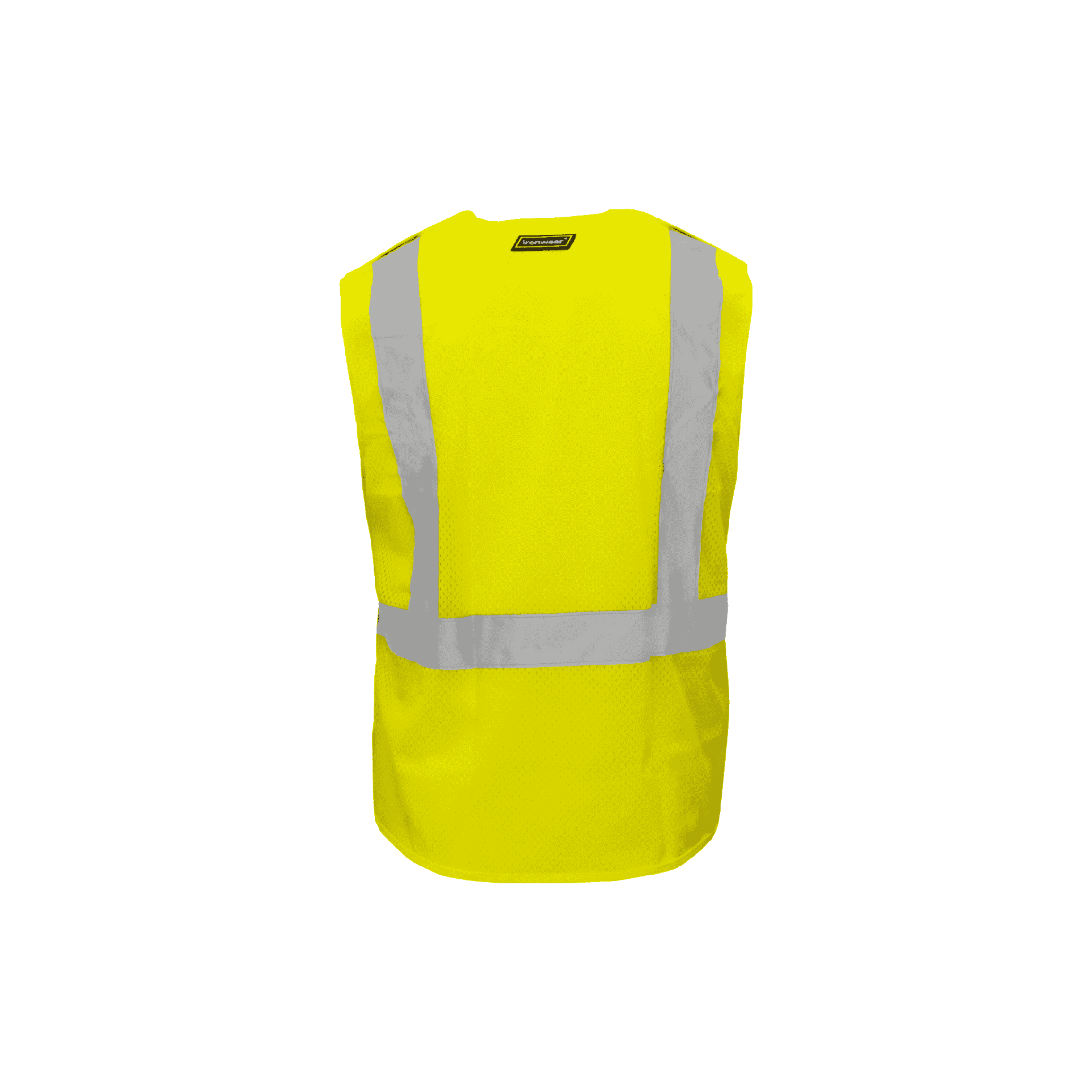 Class 2 Safety Vest with Hook and Loop Closure (Hi Vis Lime)