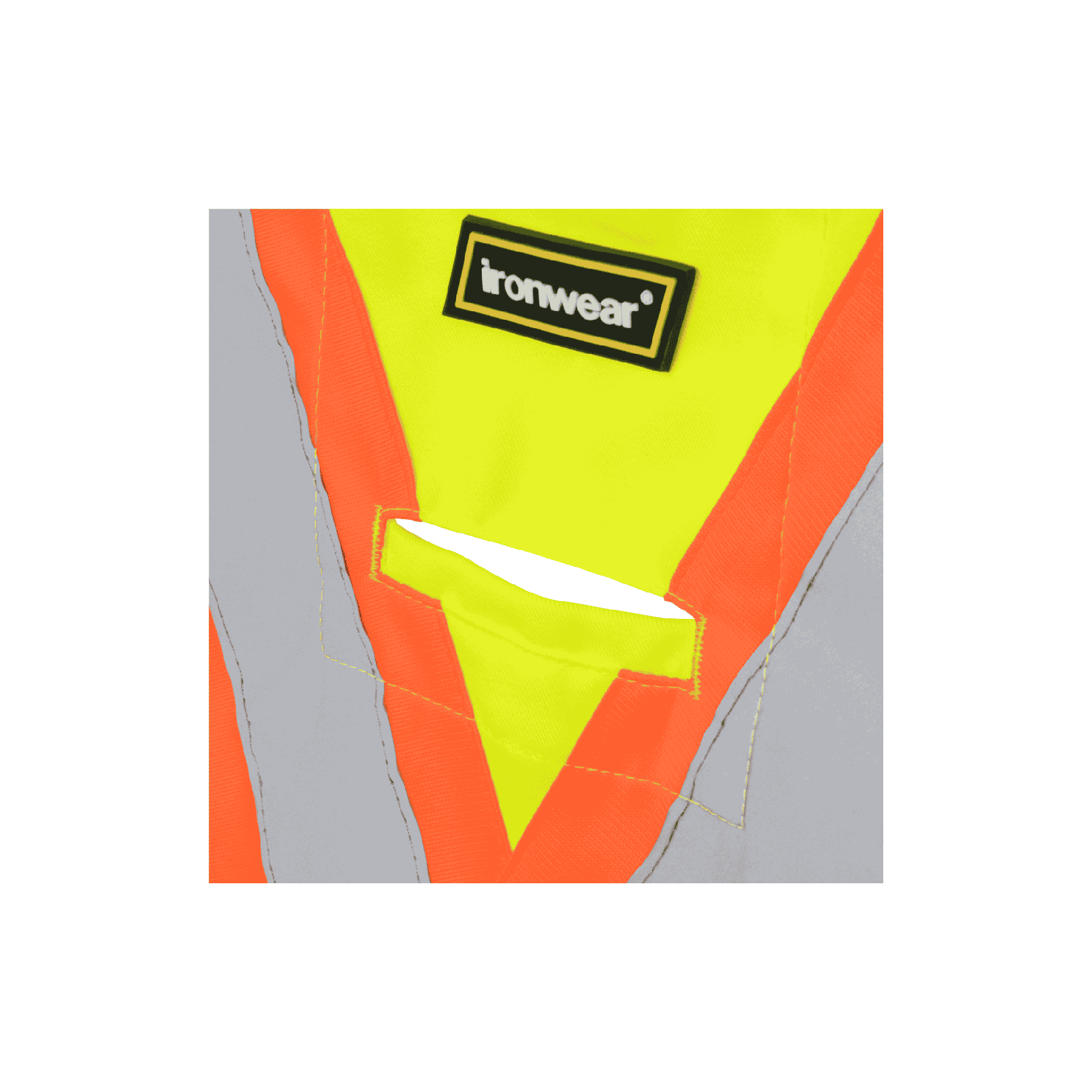 Class 2 Multi-Pocket Lime Safety Vest with Snap Front