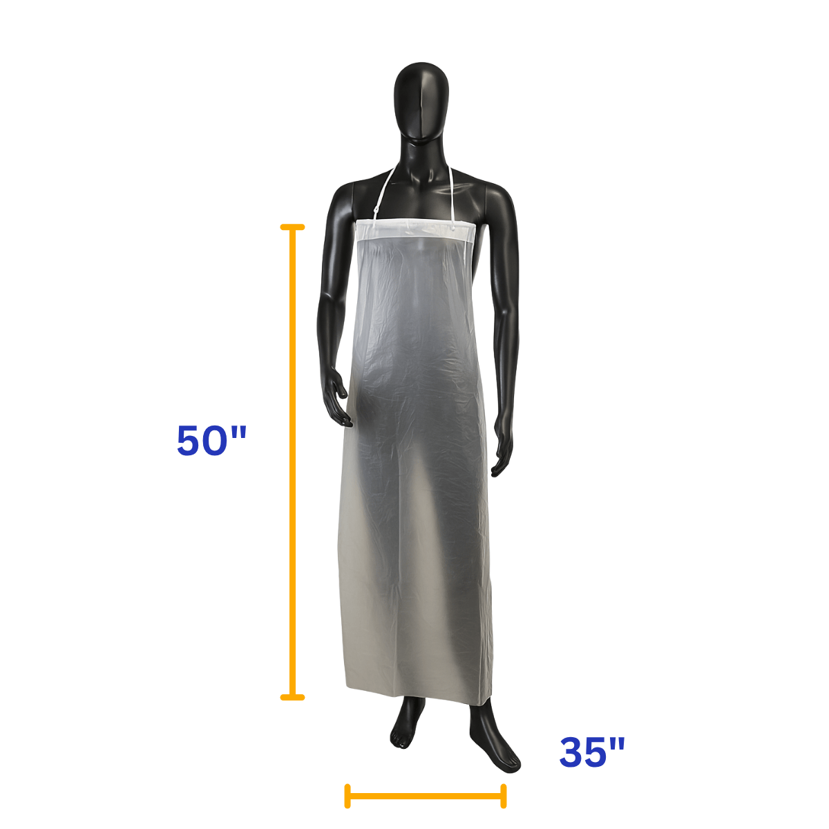 Clear Vinyl Apron -12 Mil - Dozen Pack