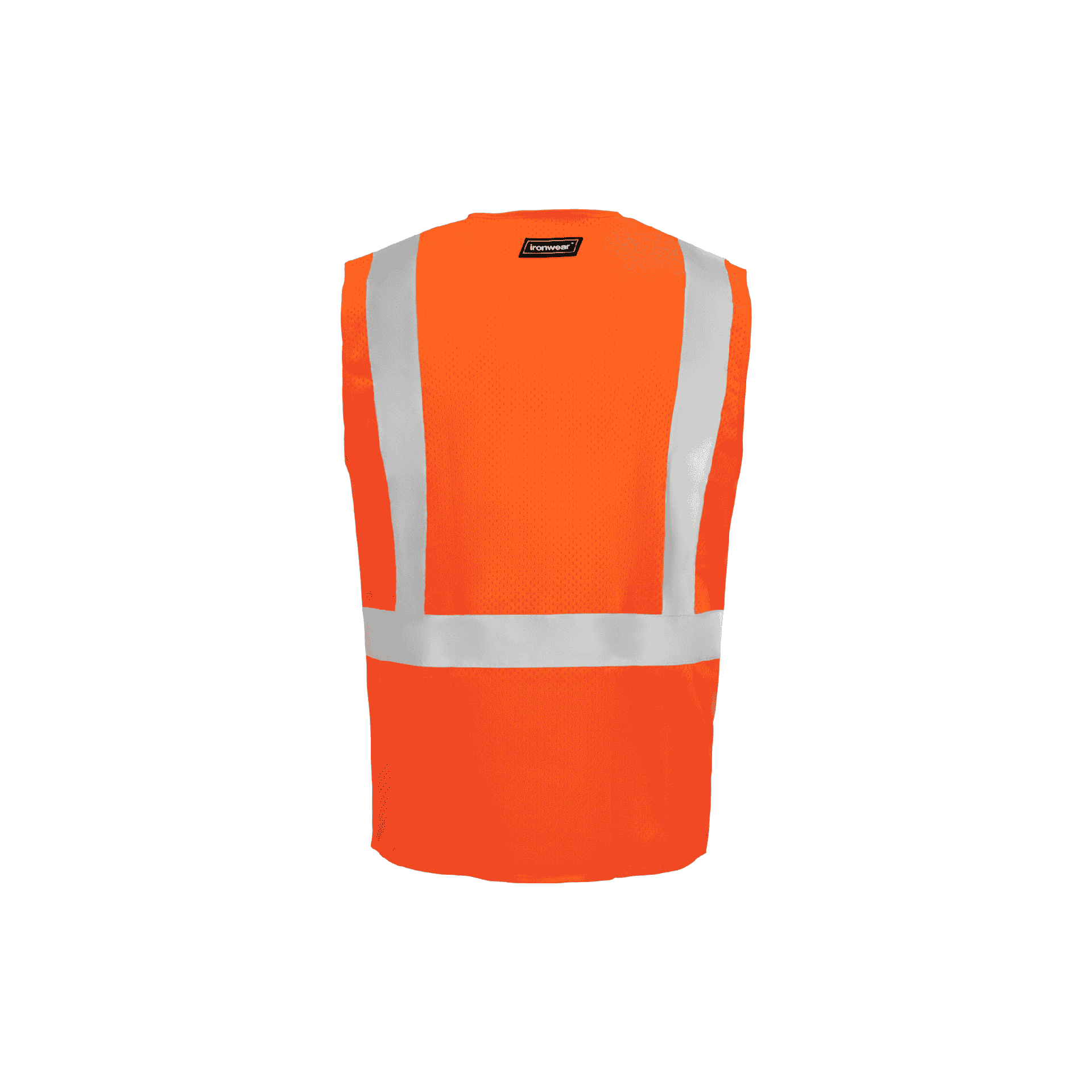 Class 2 Orange Economy Zipper Closure Vest
