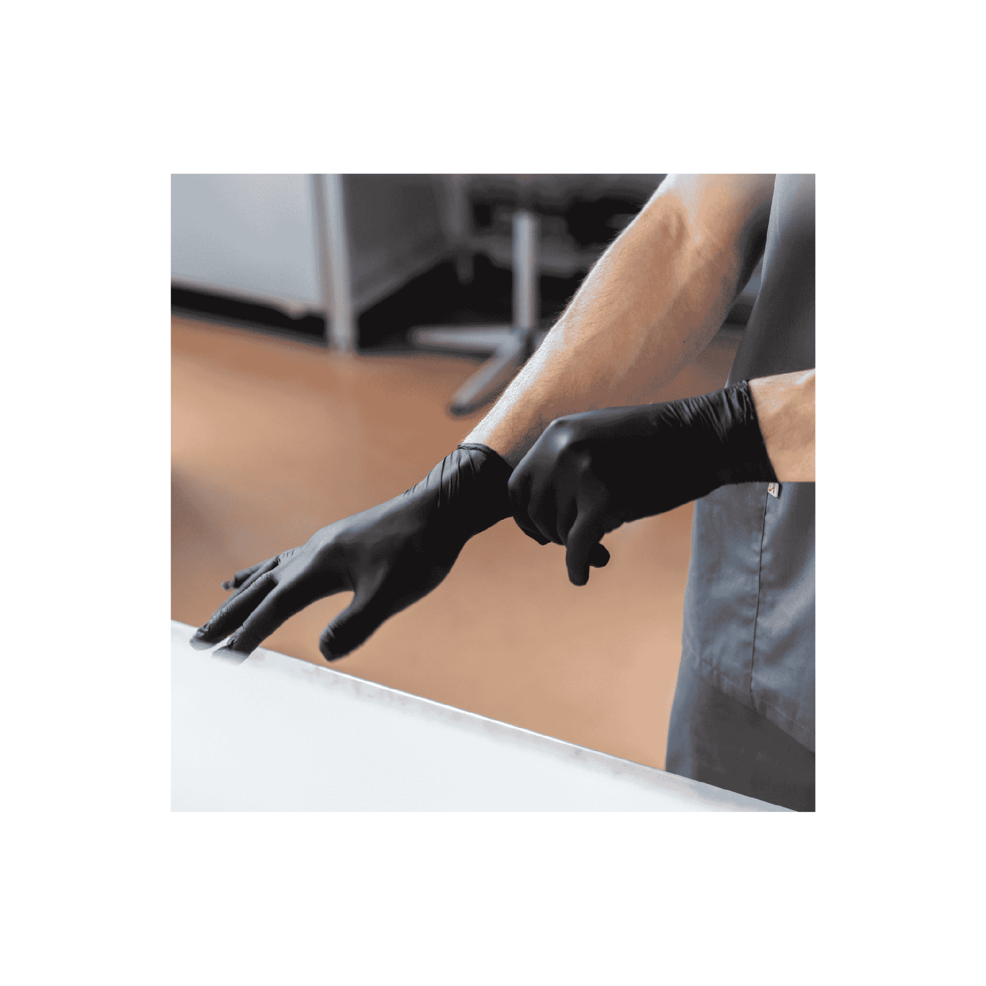 6 Mil Black Nitrile Disposable
