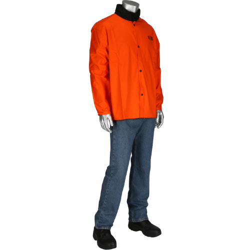 Ironcat FR Jacket –100% Cotton Welding Jacket with Anodized Snaps
