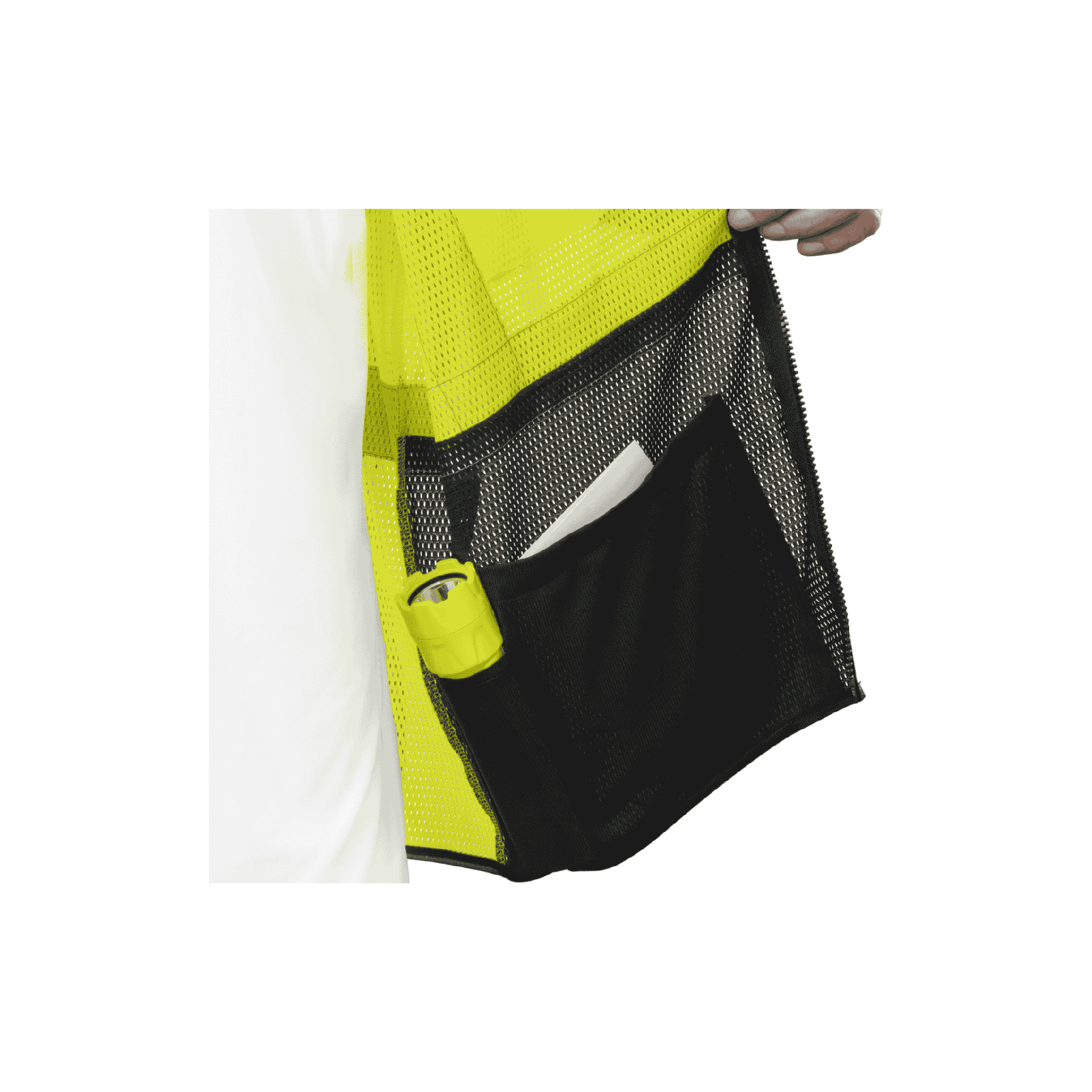 Class 2 Lime Safety Vest with 8 Pockets