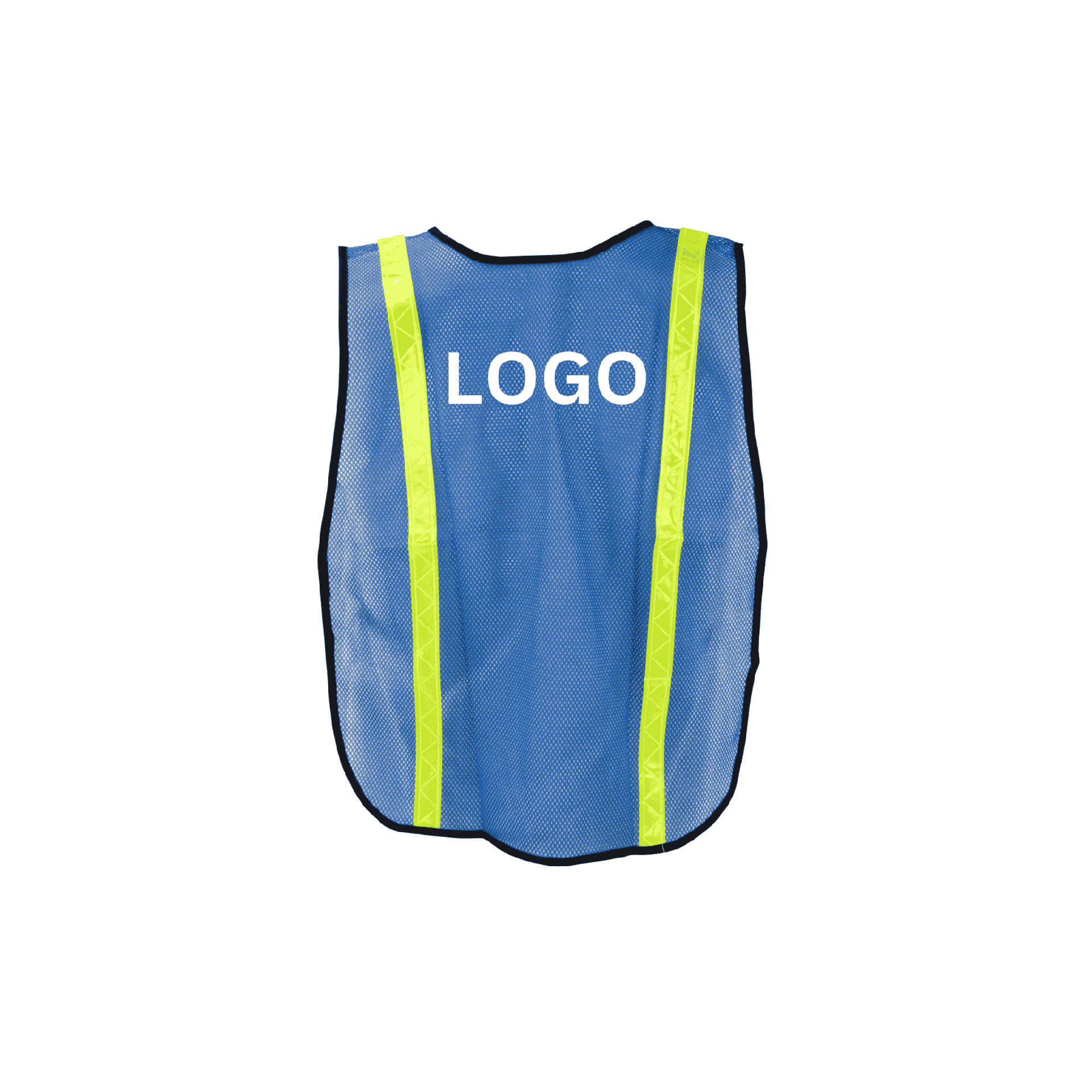One Size Fits All Economy Safety Vest 1" Lime Tape (3 Colors)