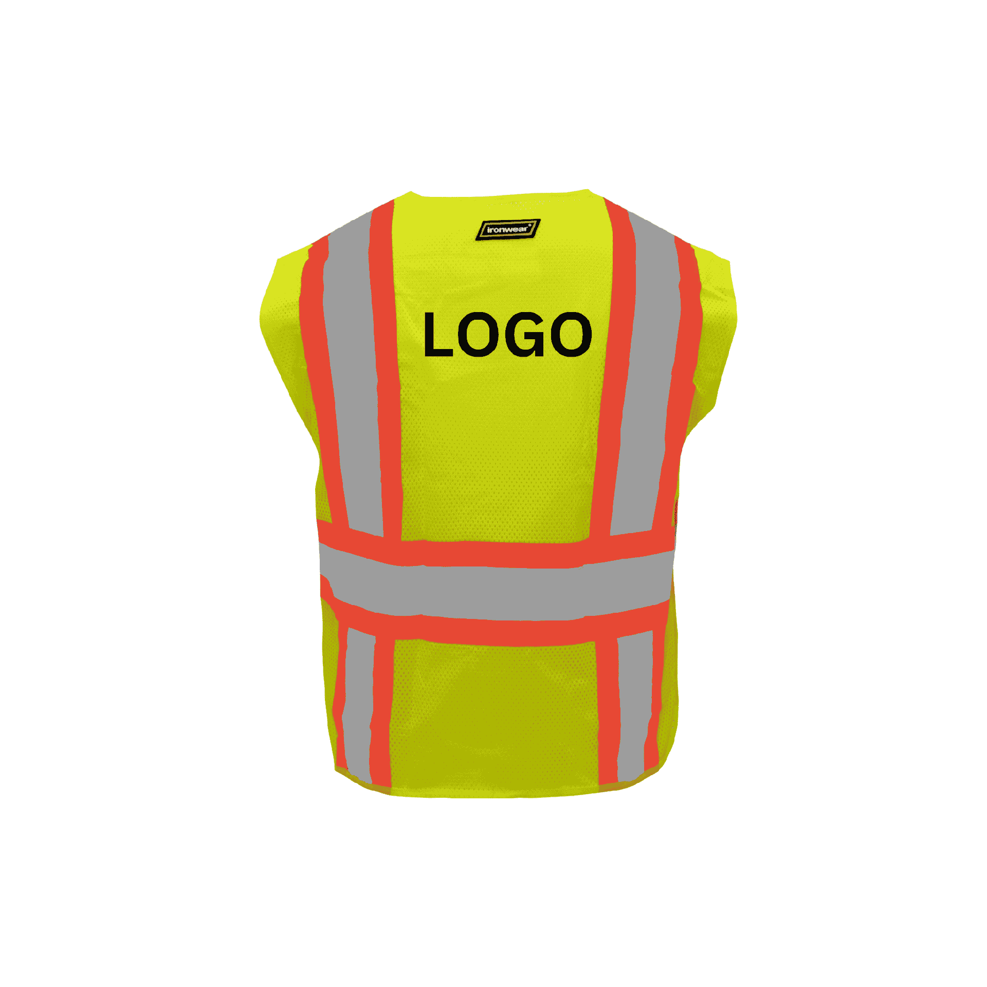 Class 2 Lime Breakaway Hoop & Loop Safety Vest