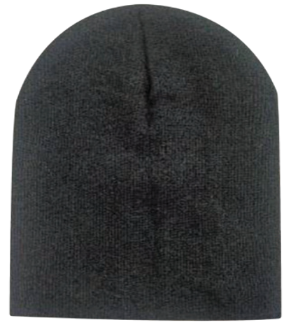 Black Cuffless Beanie