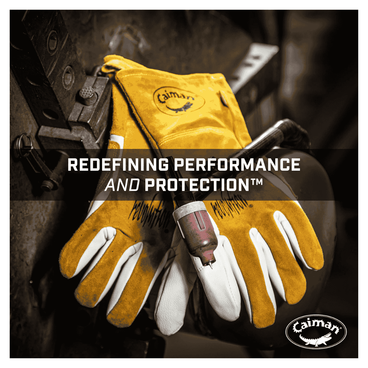 Single Pair - Caiman Premium Goat Grain TIG Welding Glove and 4 inch Extended Cuff