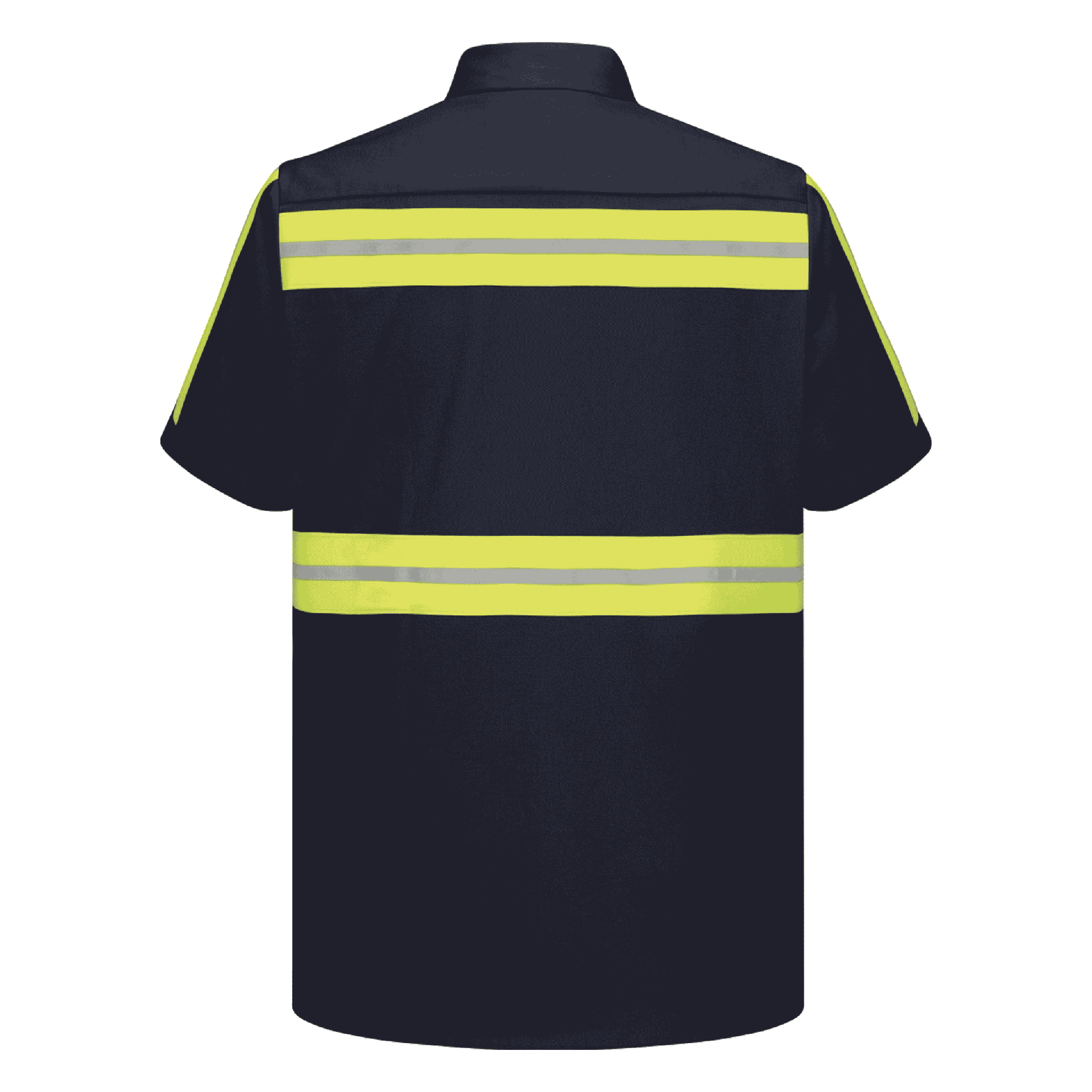 Enhanced Navy Cotton Work Shirt – Red Kap SC40EN with Reflective Trim