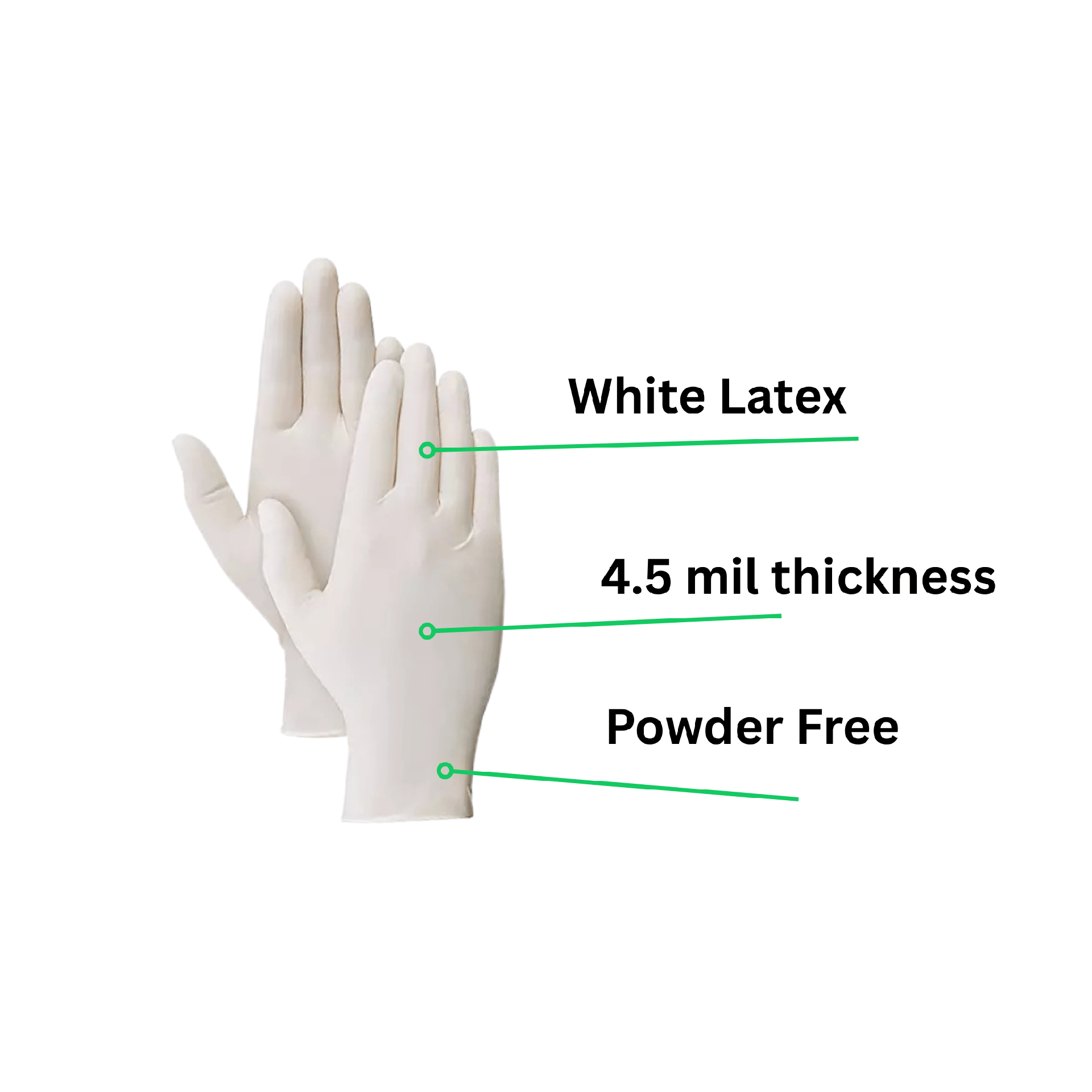 White Disposable Latex