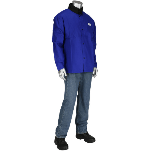 Ironcat FR Jacket –100% Cotton Welding Jacket with Anodized Snaps