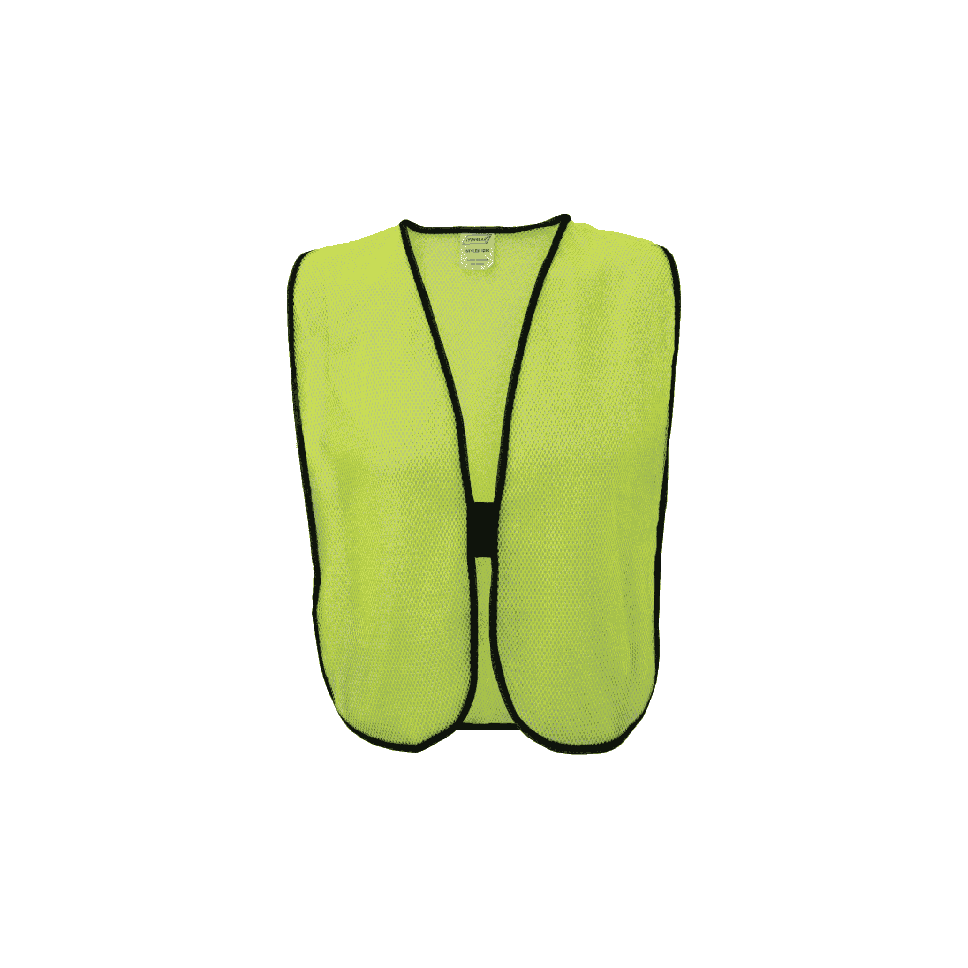 Economy Lime Safety Vest with Hook & Loop Closure (One Size)