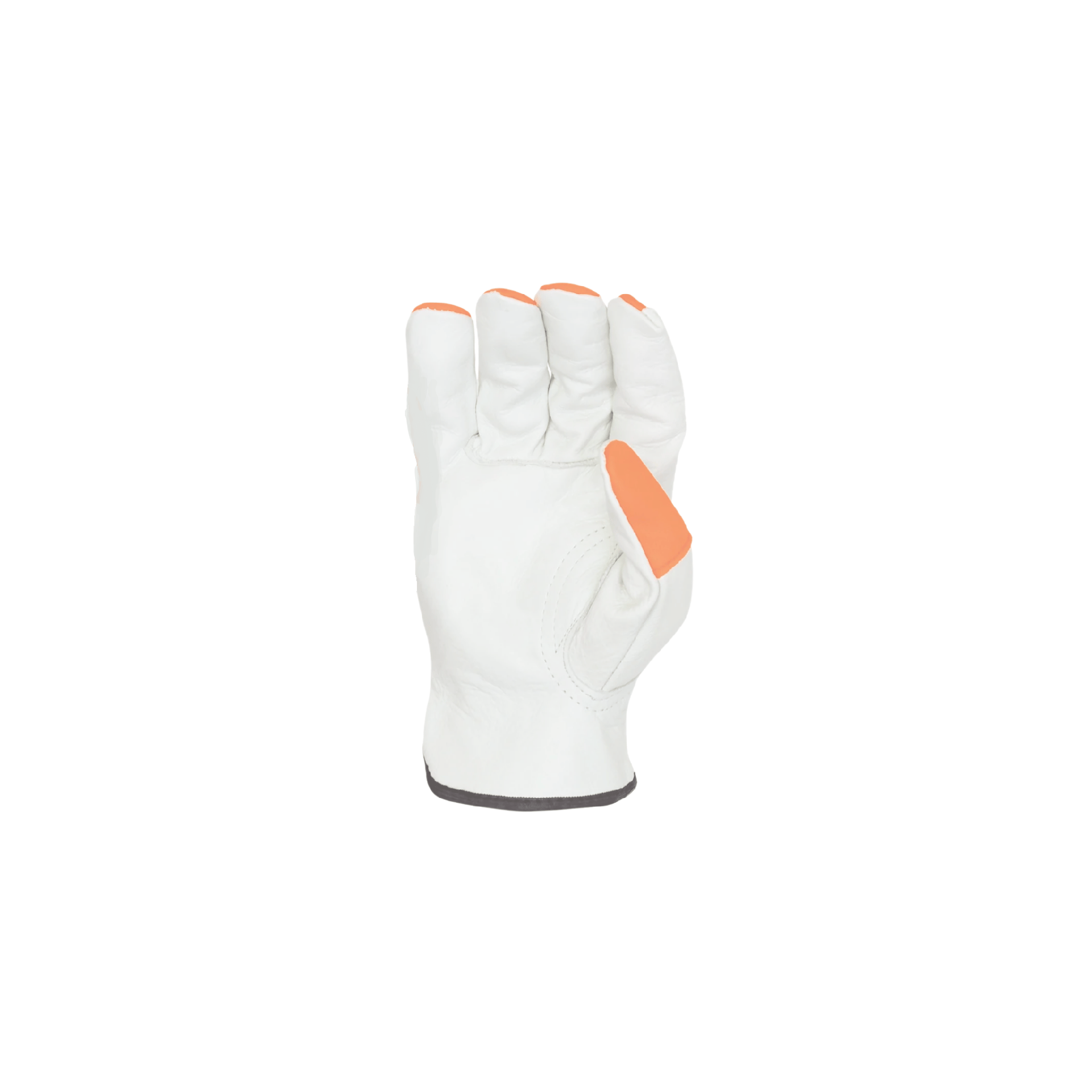 12 Pairs- Hi-Vis Cowhide Driver Glove (Watch Your Hands)