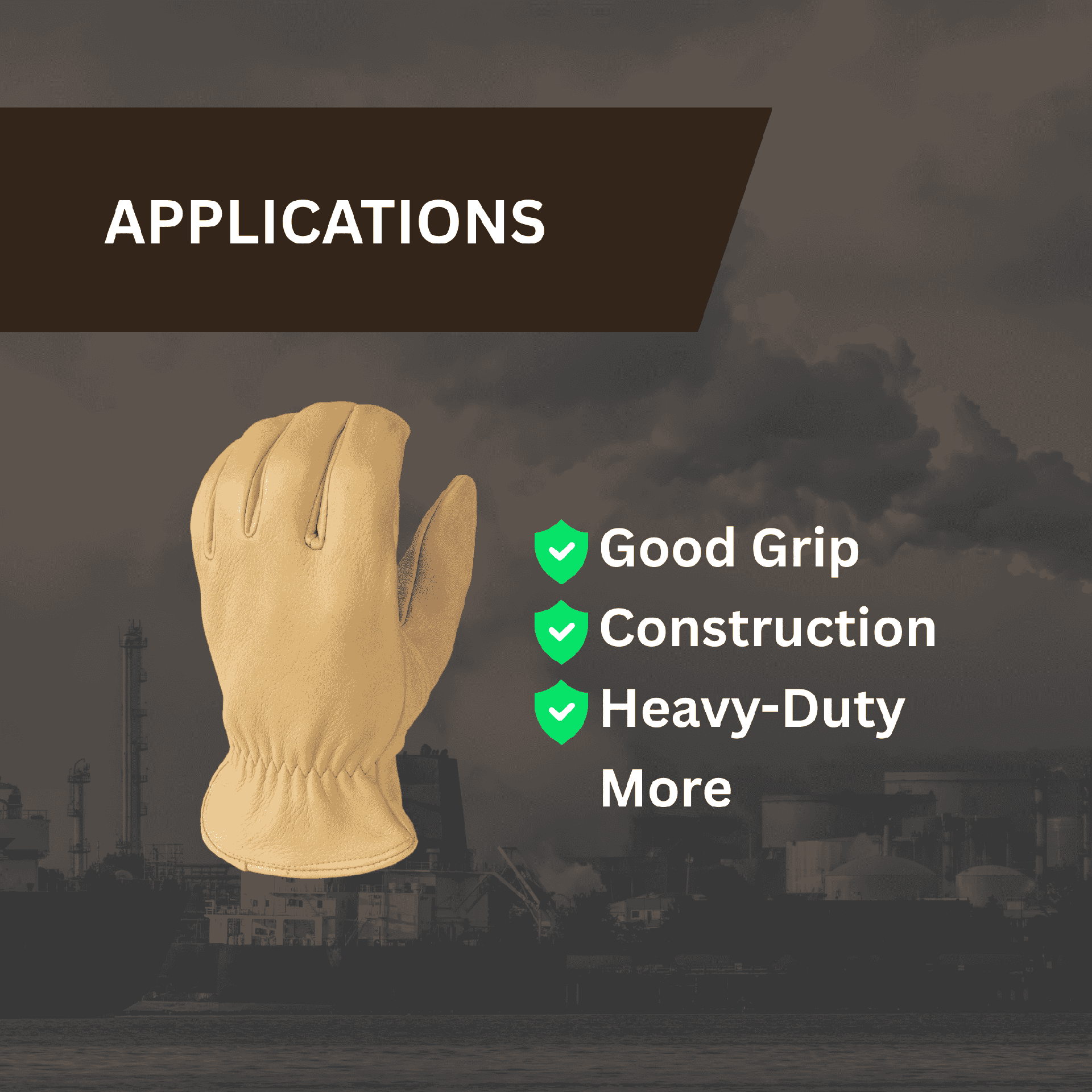 Single Pair - Heavy Duty Cowhide Glove