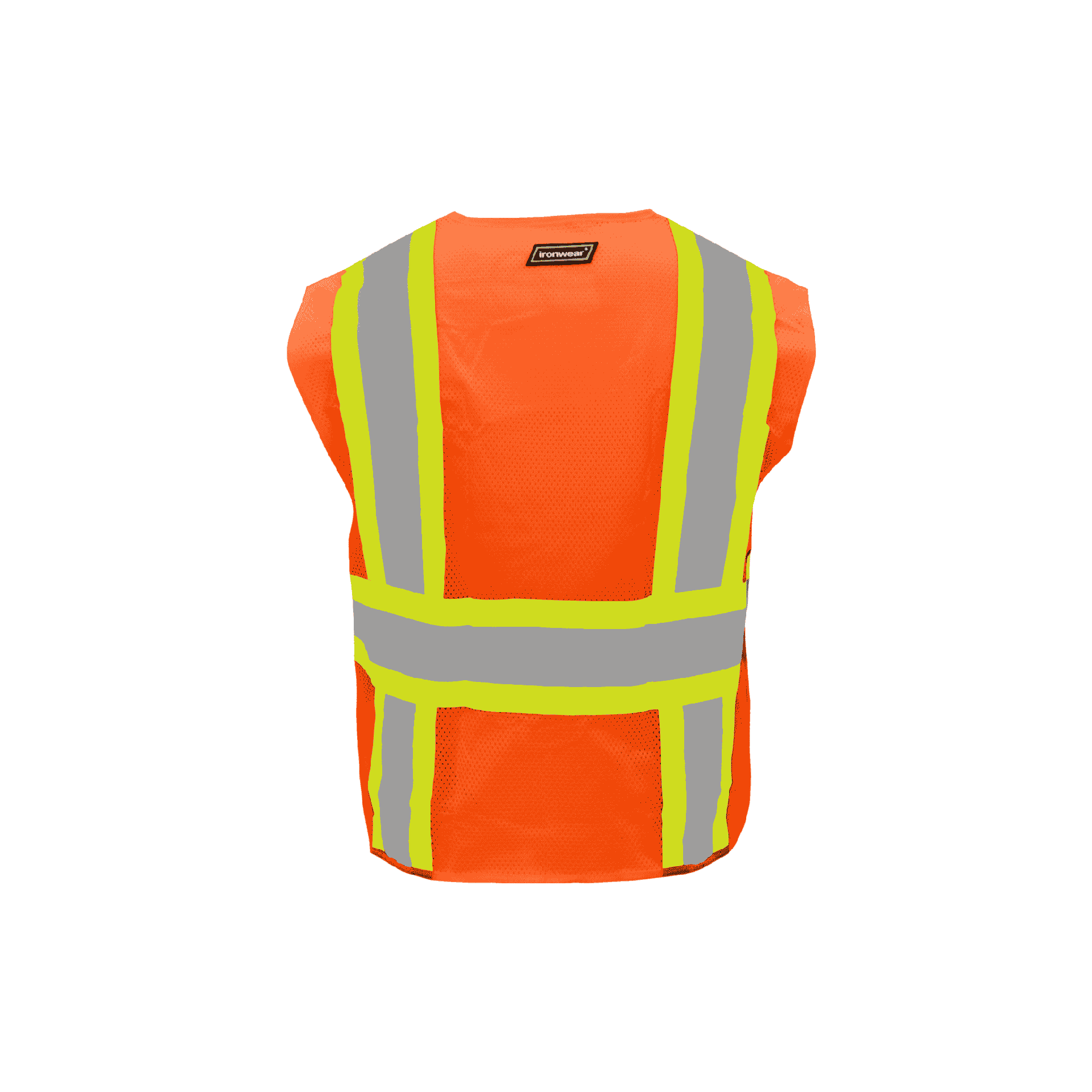 Class 2 Orange Breakaway Hoop & Loop Safety Vest