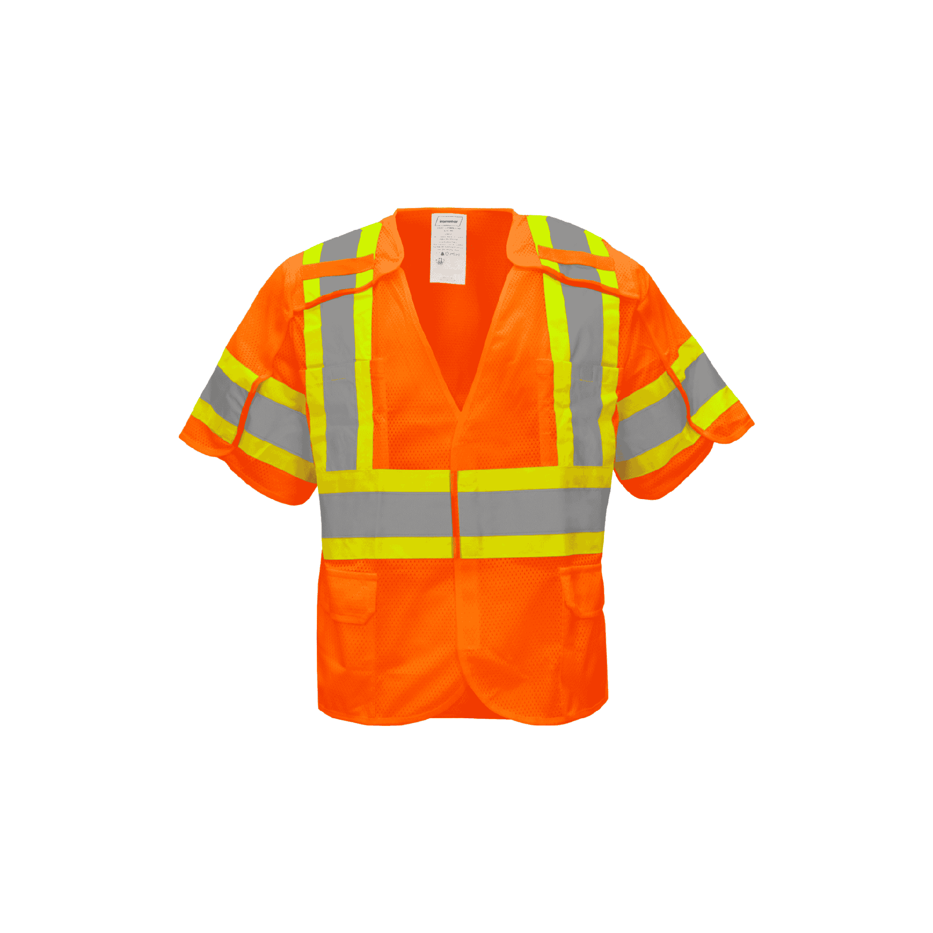 Class 3 Orange 5 Point Breakaway Safety Vest