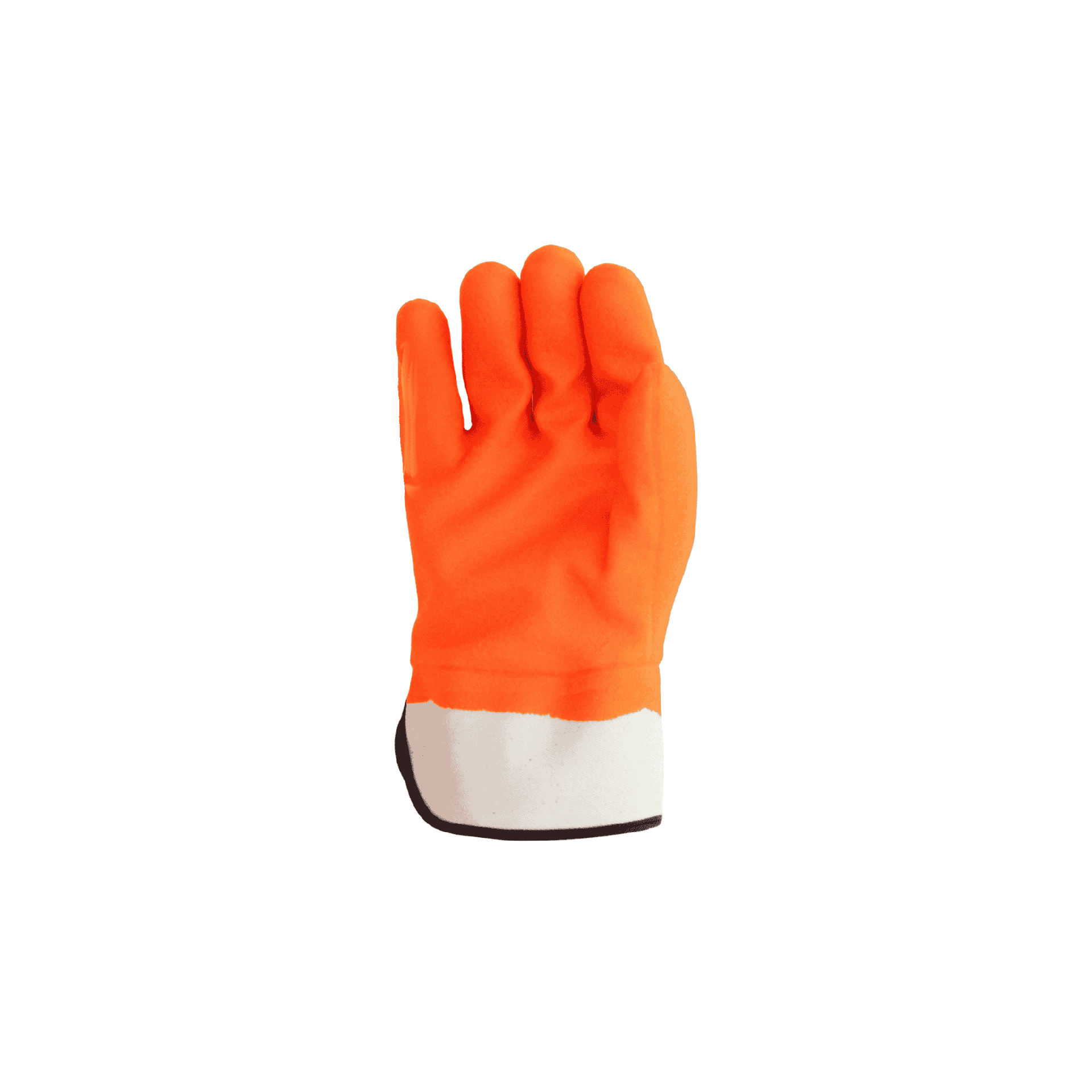 Propane Gloves – Hi-Vis Orange PVC with Safety Cuff for Superior Grip and Protection