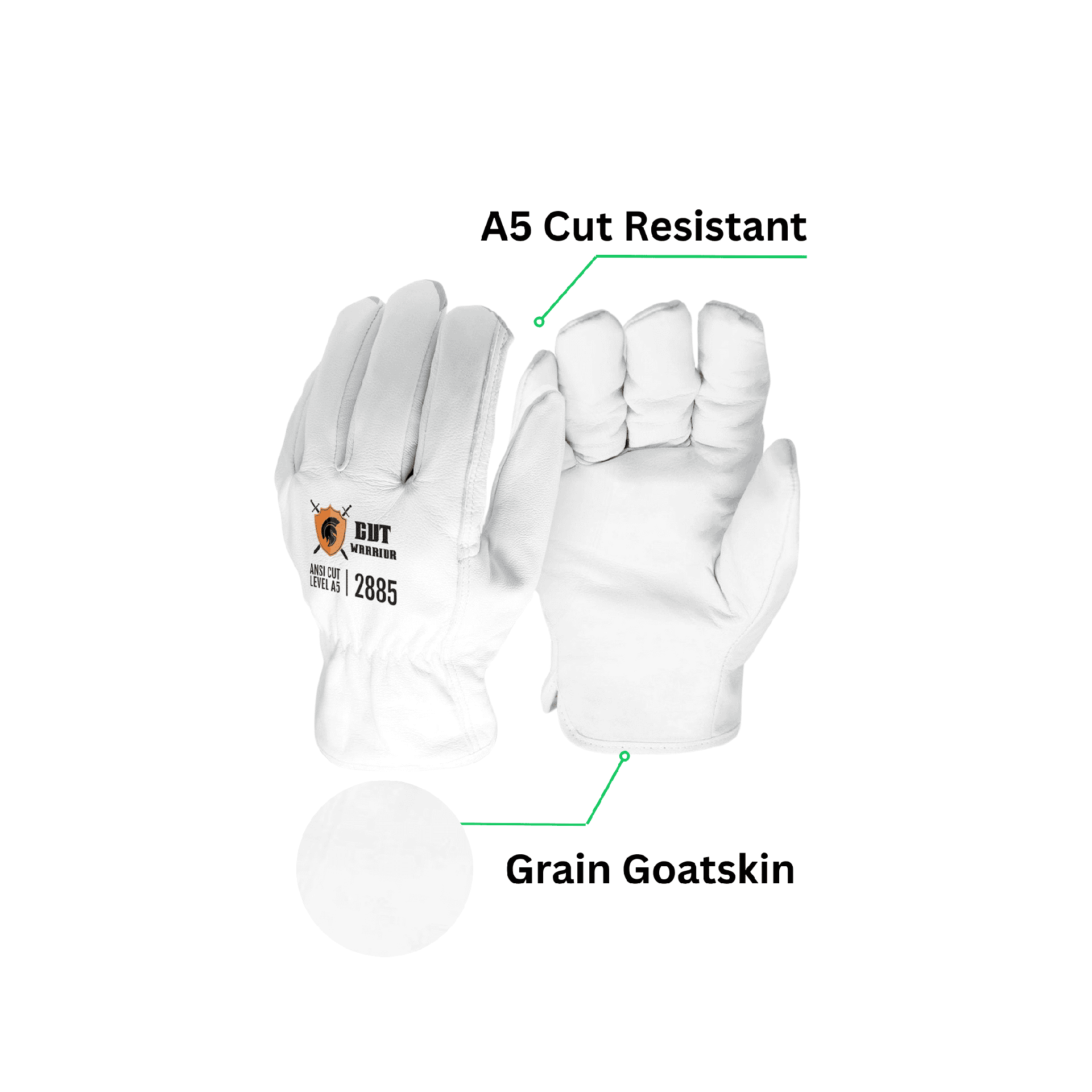 Single Pair - ANSI Cut A5 Goatskin