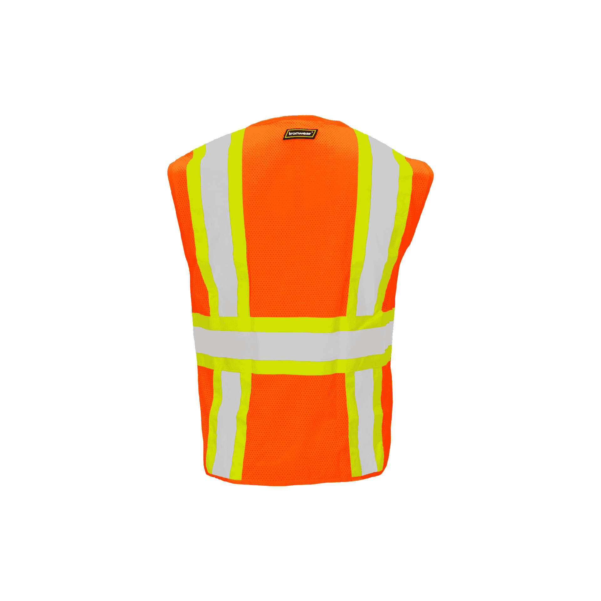 Class 2 Orange Mesh Safety Vest (6 Pockets)