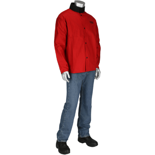 Ironcat FR Jacket –100% Cotton Welding Jacket with Anodized Snaps