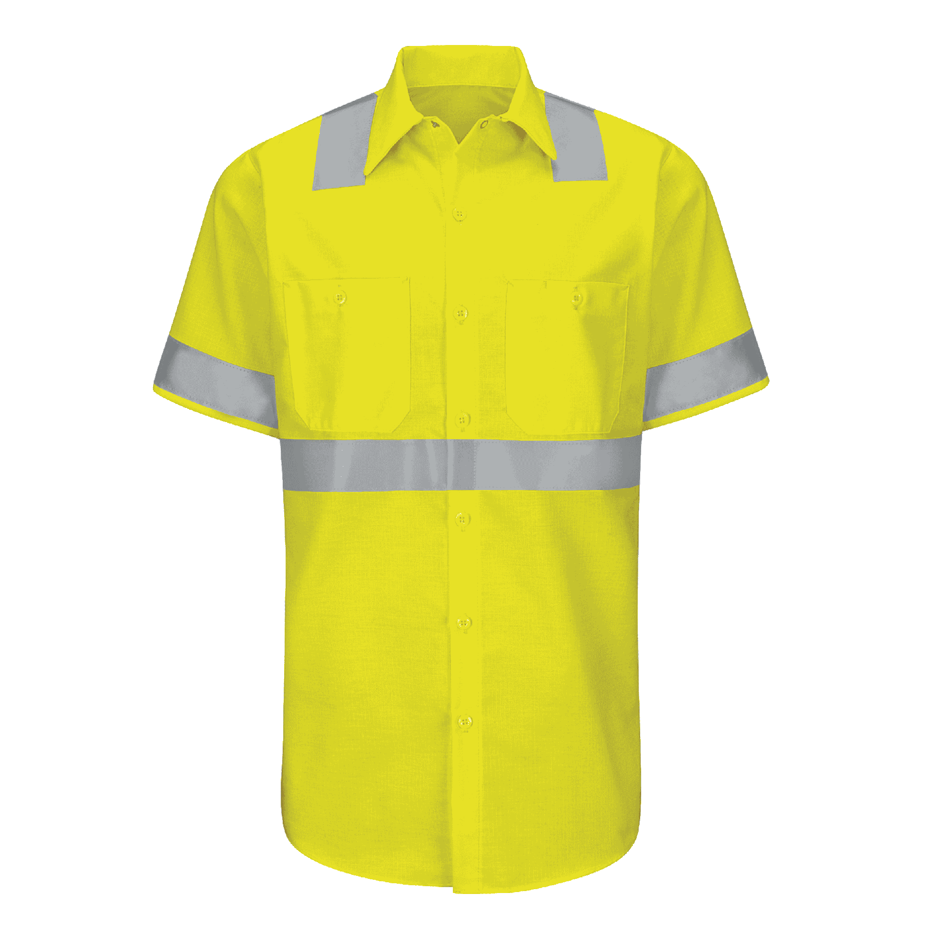 Hi Vis Work Shirt – Red Kap SY24HV Ripstop Short Sleeve, Type R Class 2