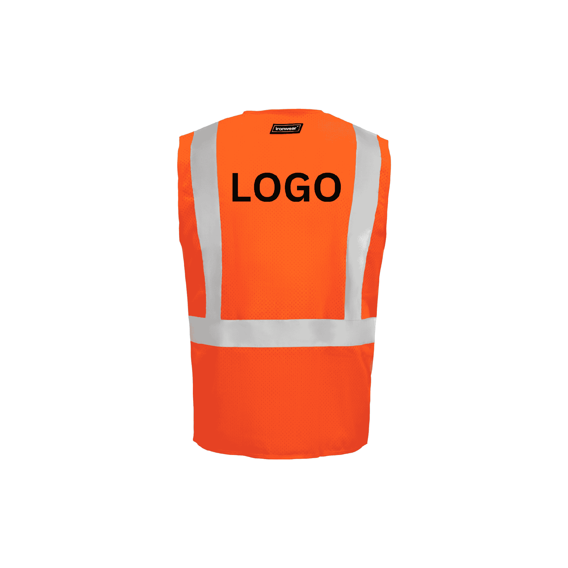 Class 2 Orange Economy Zipper Closure Vest