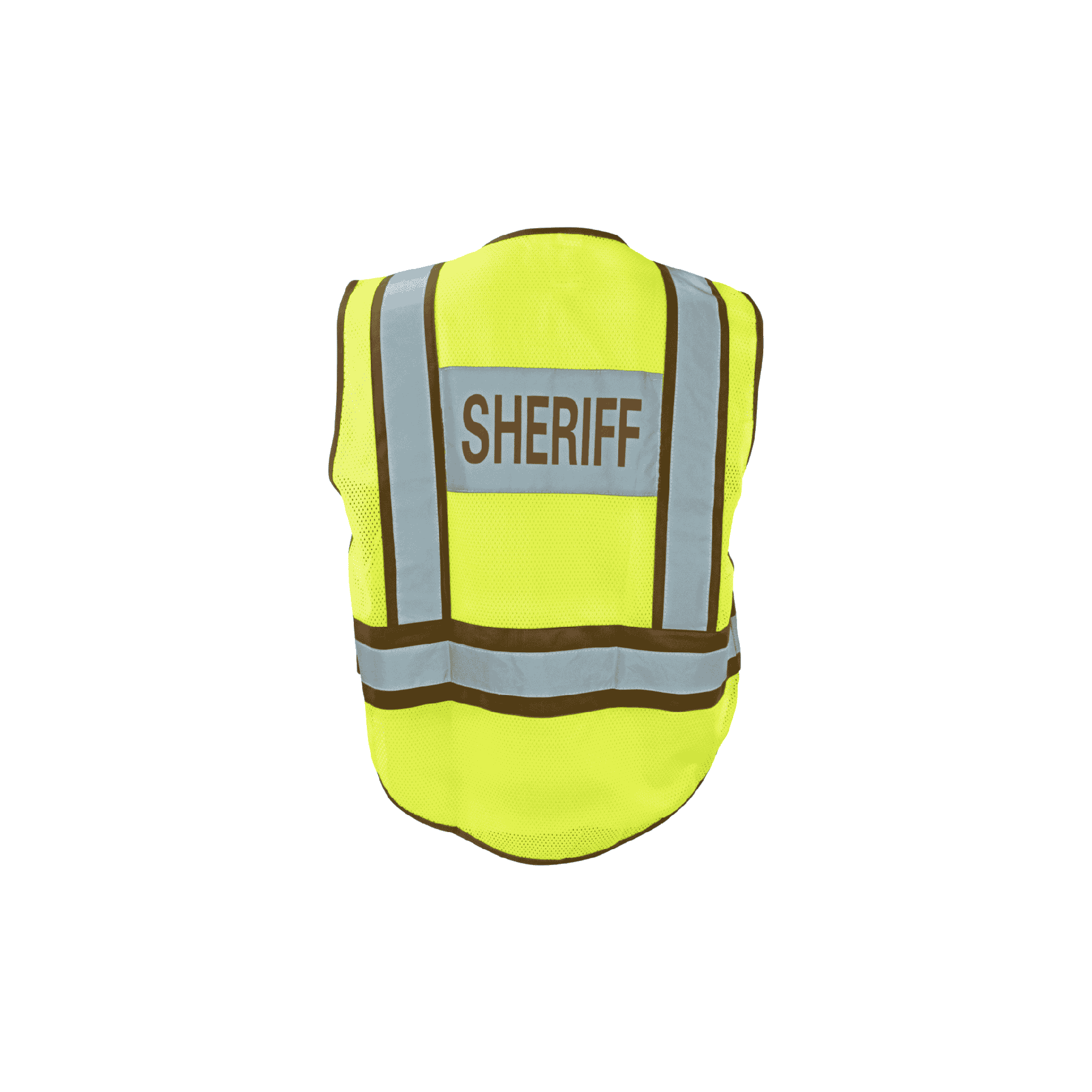 Class 2 Public Safety, Brown SHERIFF Printed Safety Vest
