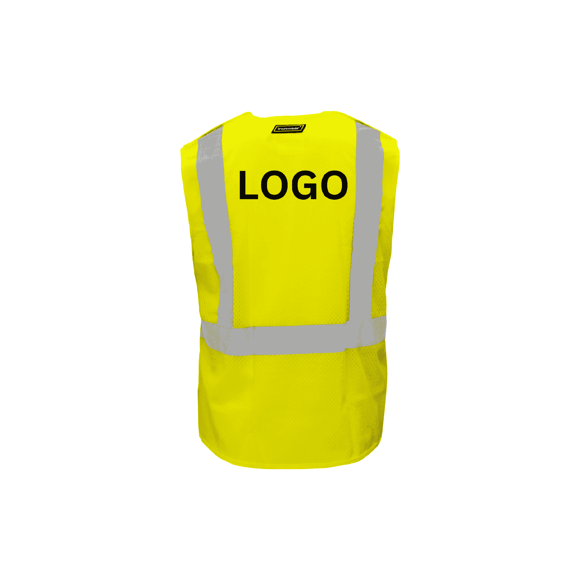 Class 2 Safety Vest with Hook and Loop Closure (Hi Vis Lime)