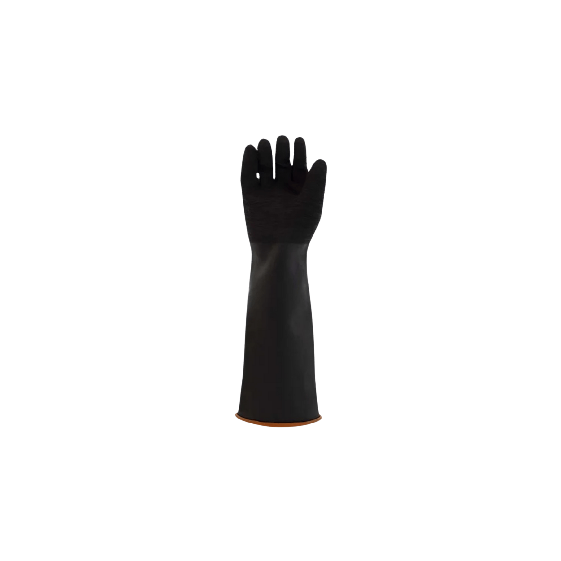 Rubber Gloves – Heavy Duty 18" Chemical Resistant with Rough Grip and Rolled Cuff