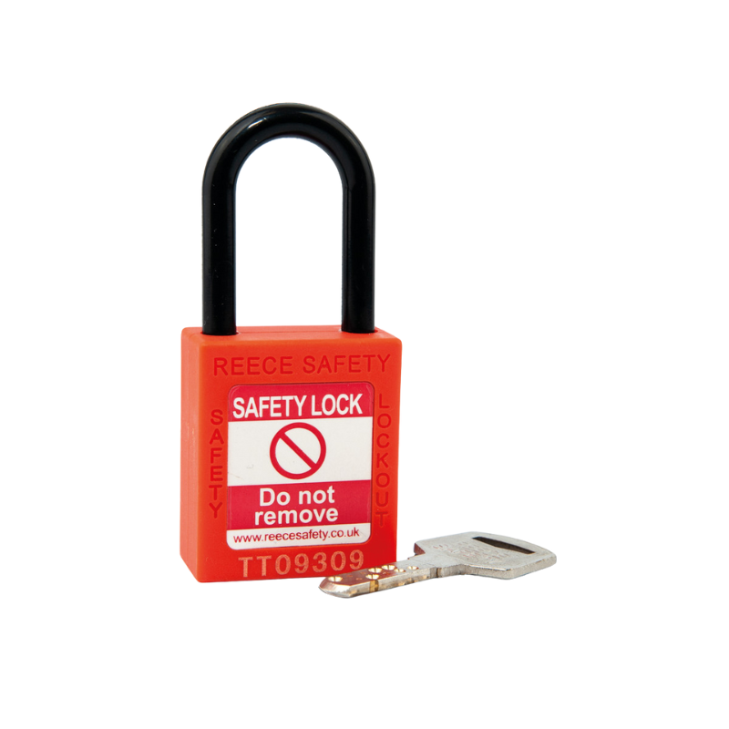 Orange REECE Non-Conductive Safety Padlock KA SET