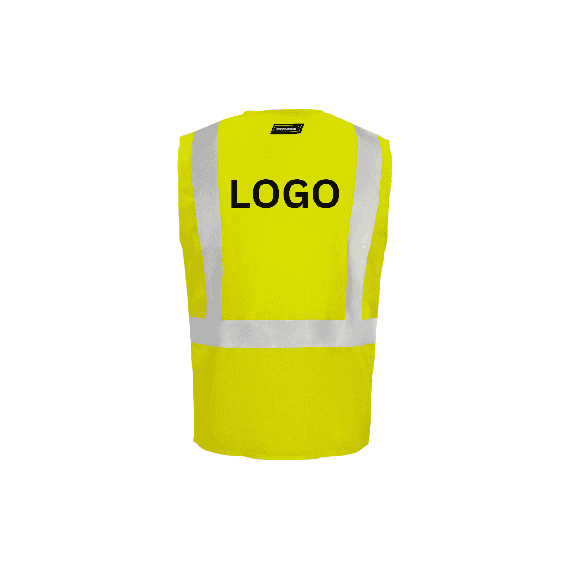 Class 2 Lime Safety Vest with Suspender Pattern Reflective Tape