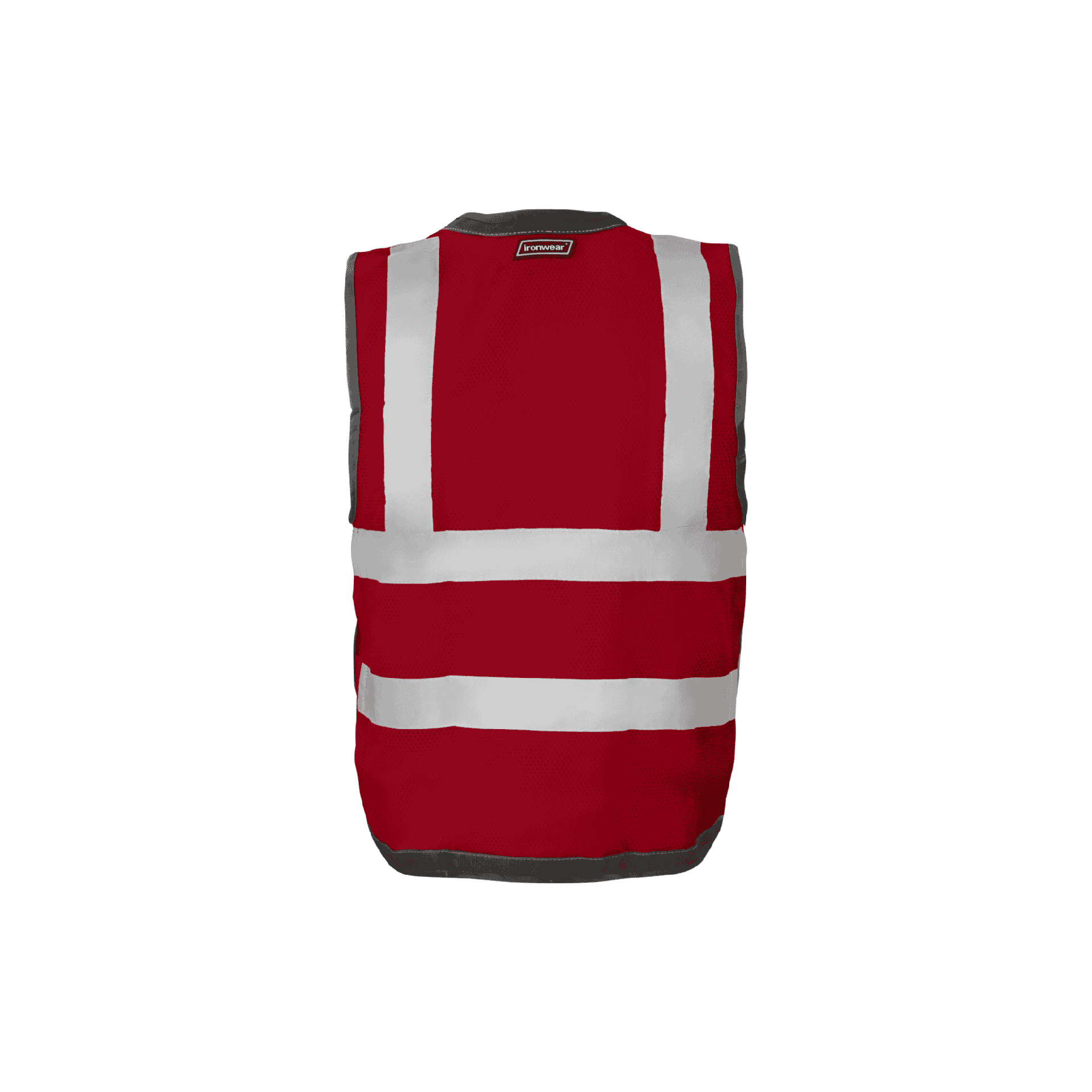 Red Snap Front and Side Closure Vest