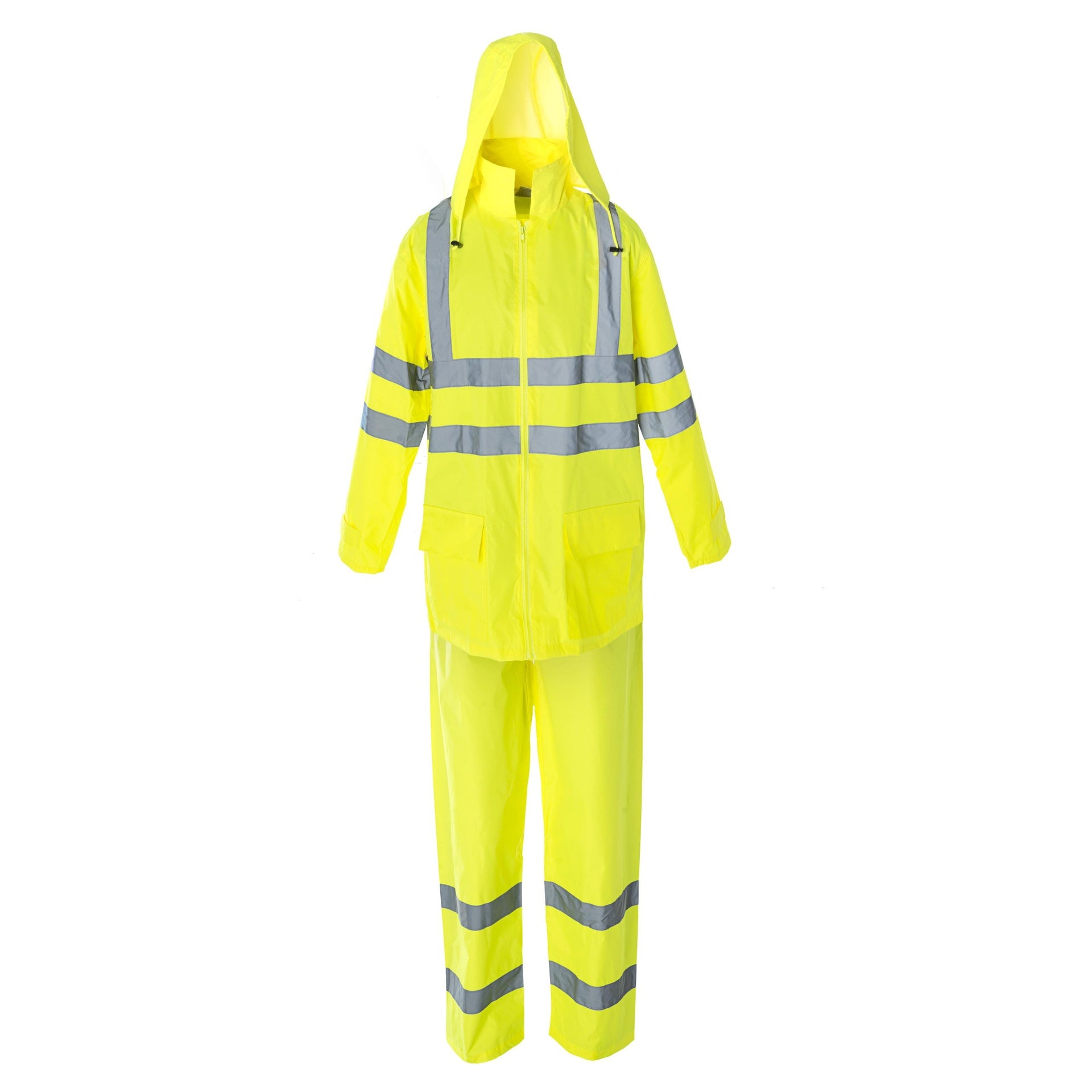 Rain Suit, Hi-Vis, 2-Piece,Class 3