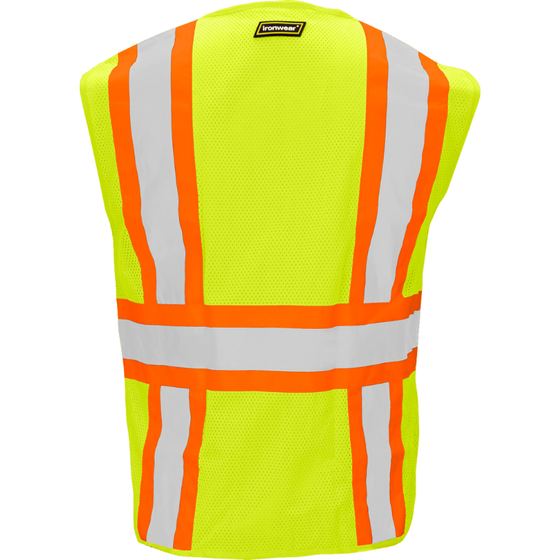 Class 2 FR Safety Vest (Hi Vis Lime) - Zipper Closure