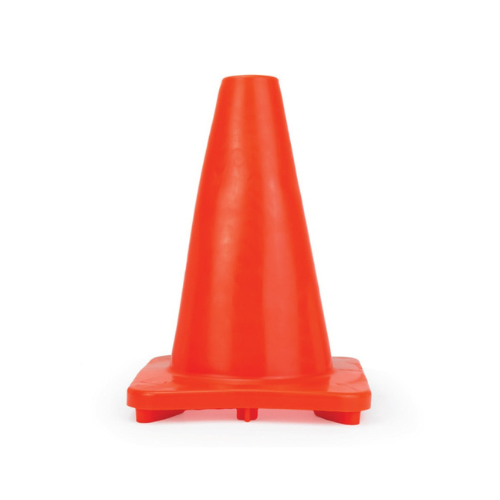 12" Orange PVC Safety Cone