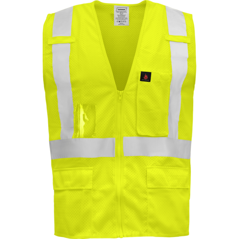 Class 2 FR Safety Vest with Zipper Front