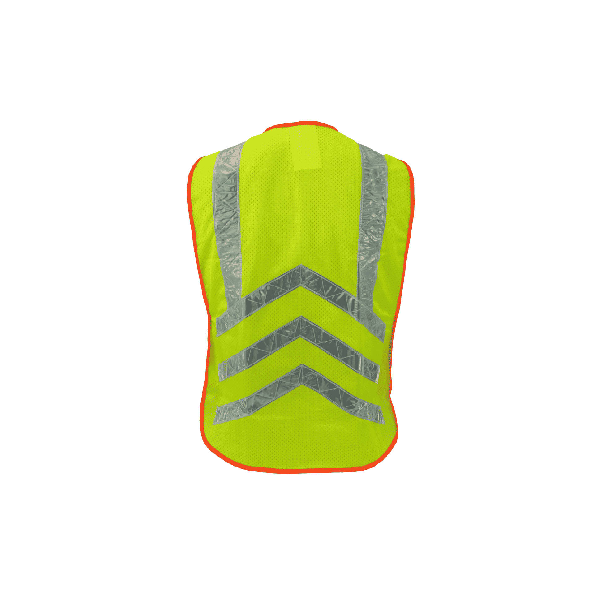 Economy Lime Polyester Mesh Hook and Loop Safety Vest