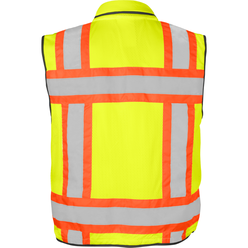 Class 2 Flame Retardant Surveyor Safety Vest (Hi Vis Lime)