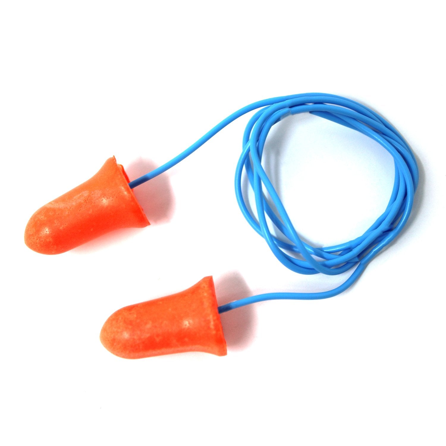 Corded Orange PU Foam Contoured Earplug