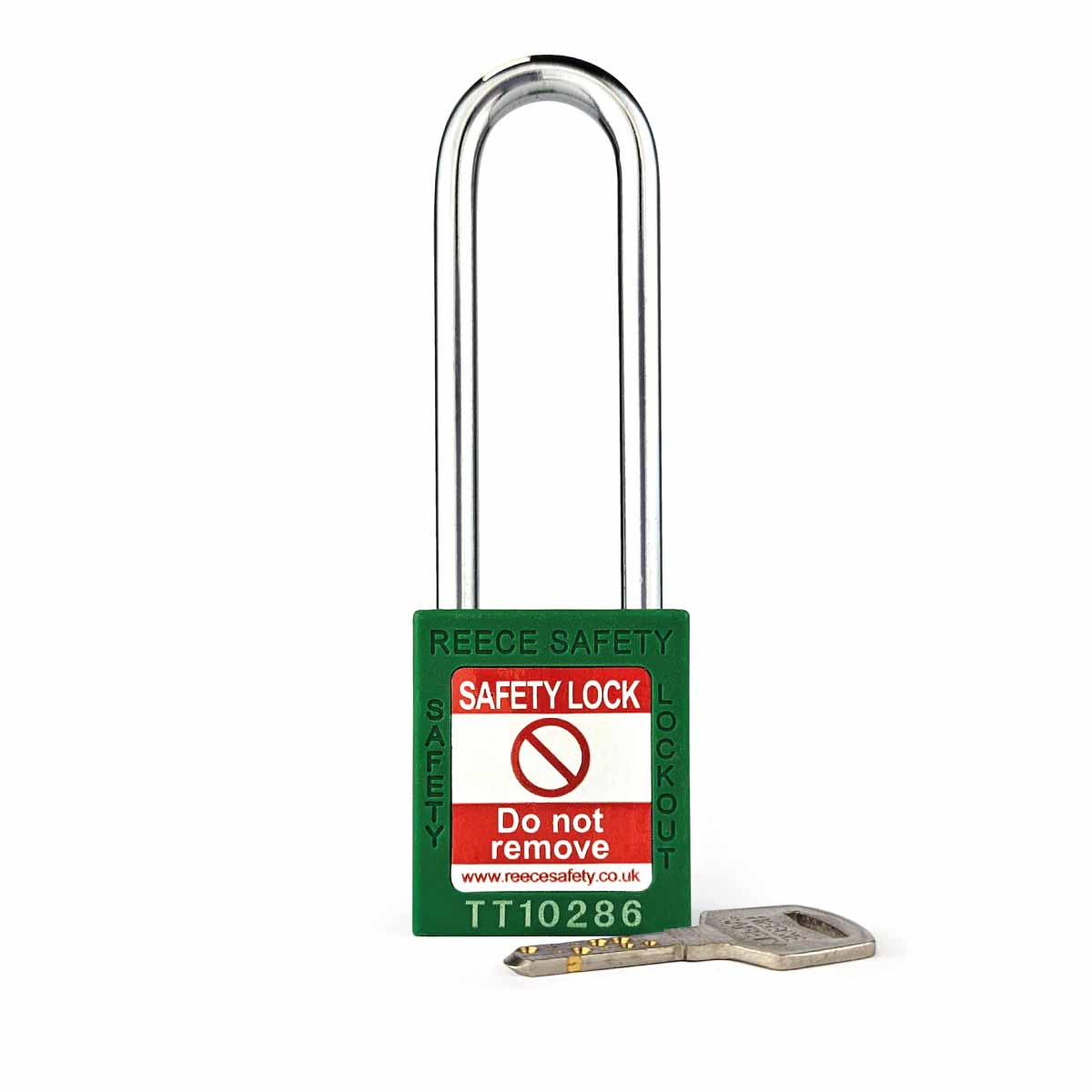 Green REECE Nylon Safety Long Padlock KA