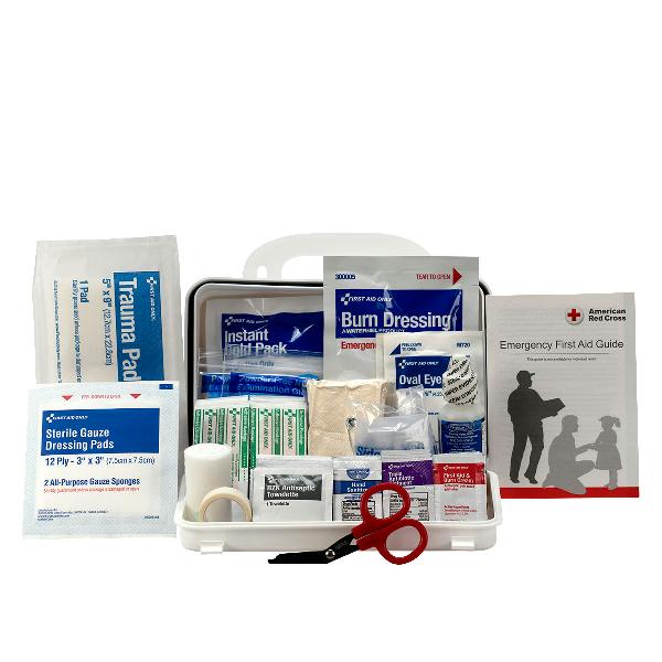 10 Person First Aid Kit, ANSI 2015 Class A (Plastic Case)