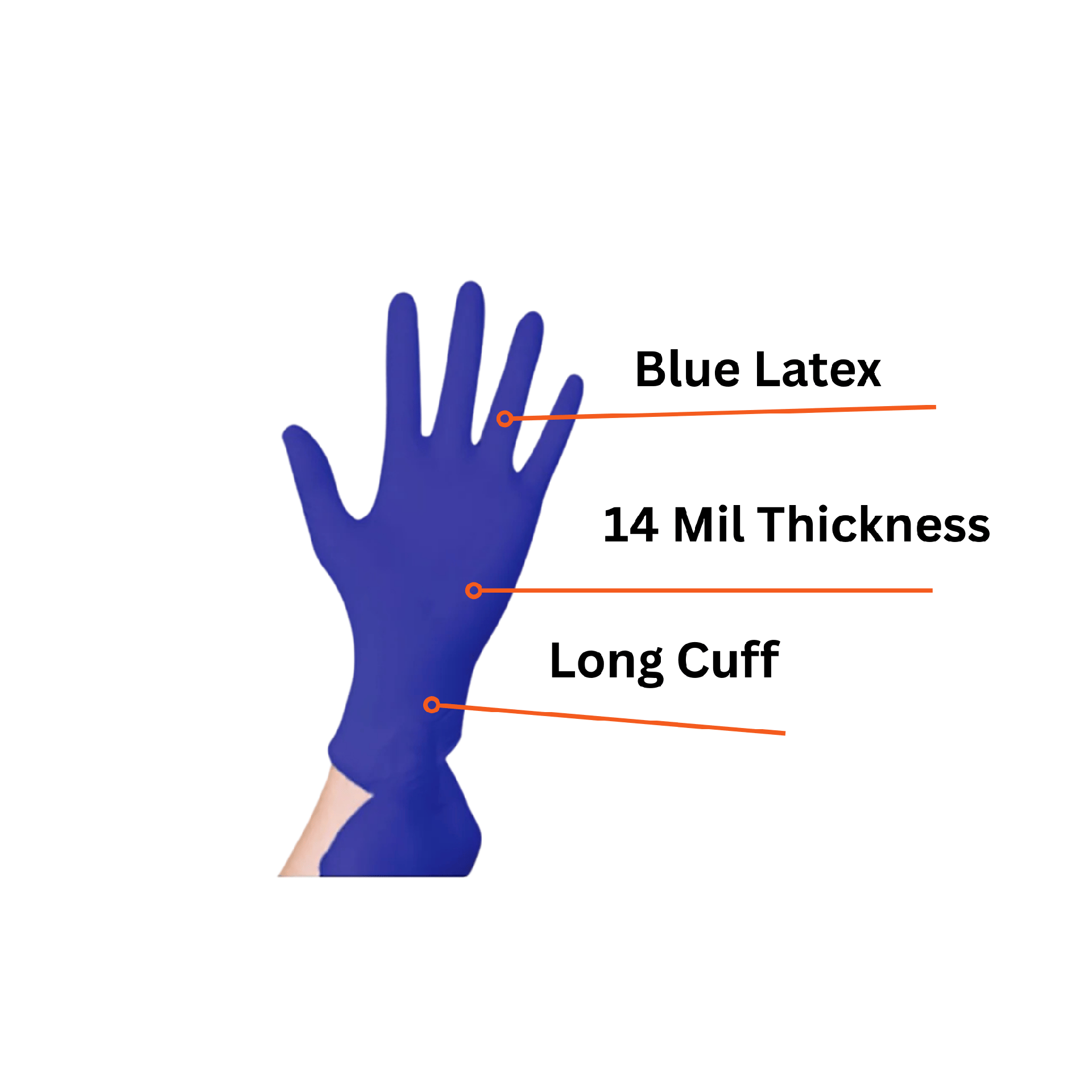 3 Mil Skintx Cool Blue Nitrile PF Exam Gloves (200 Count)