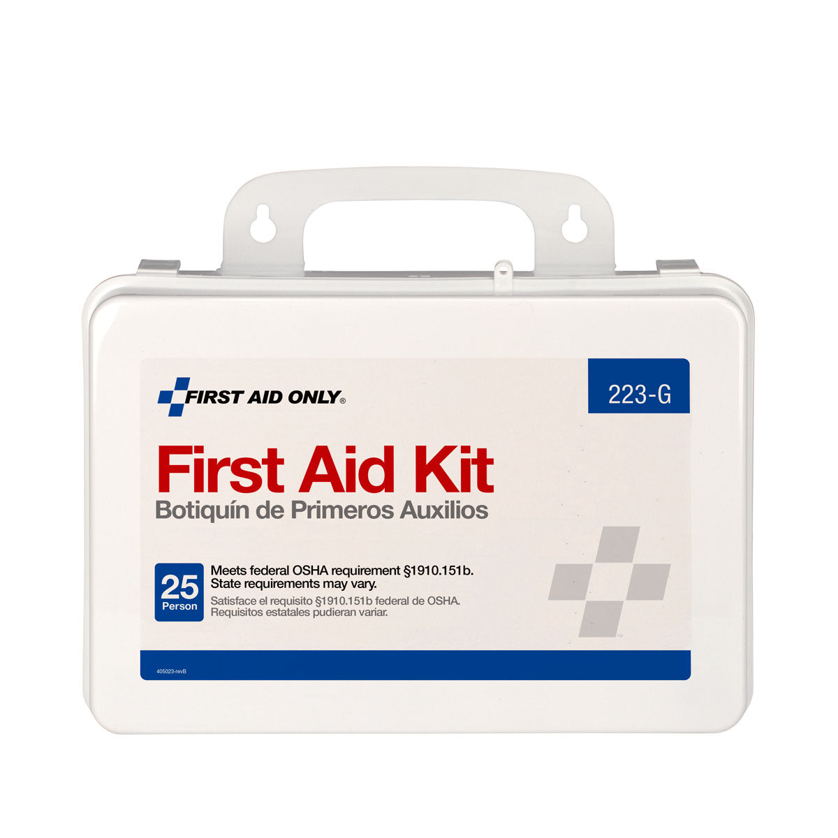 25 Person First Aid Kit, Plastic Case