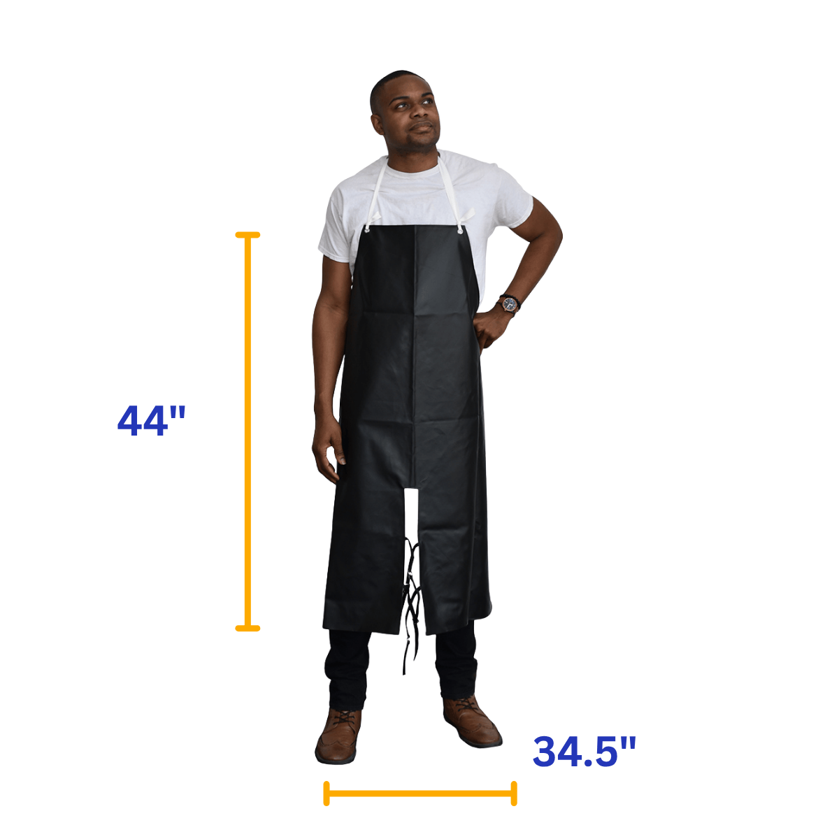 FR Black Neoprene Apron (Fire Retardant)