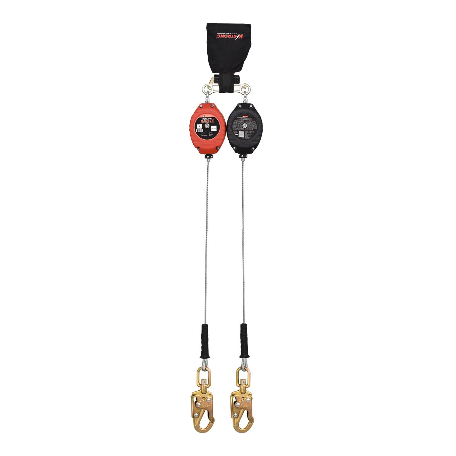 LE Dual 8.5 ft. Cable SRL-LE assembly with snap hooks at connector end and shock pack with Twin SRL connector at top (ANSI)