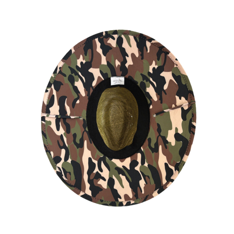 Summer Hat with Classic Green Camo Print