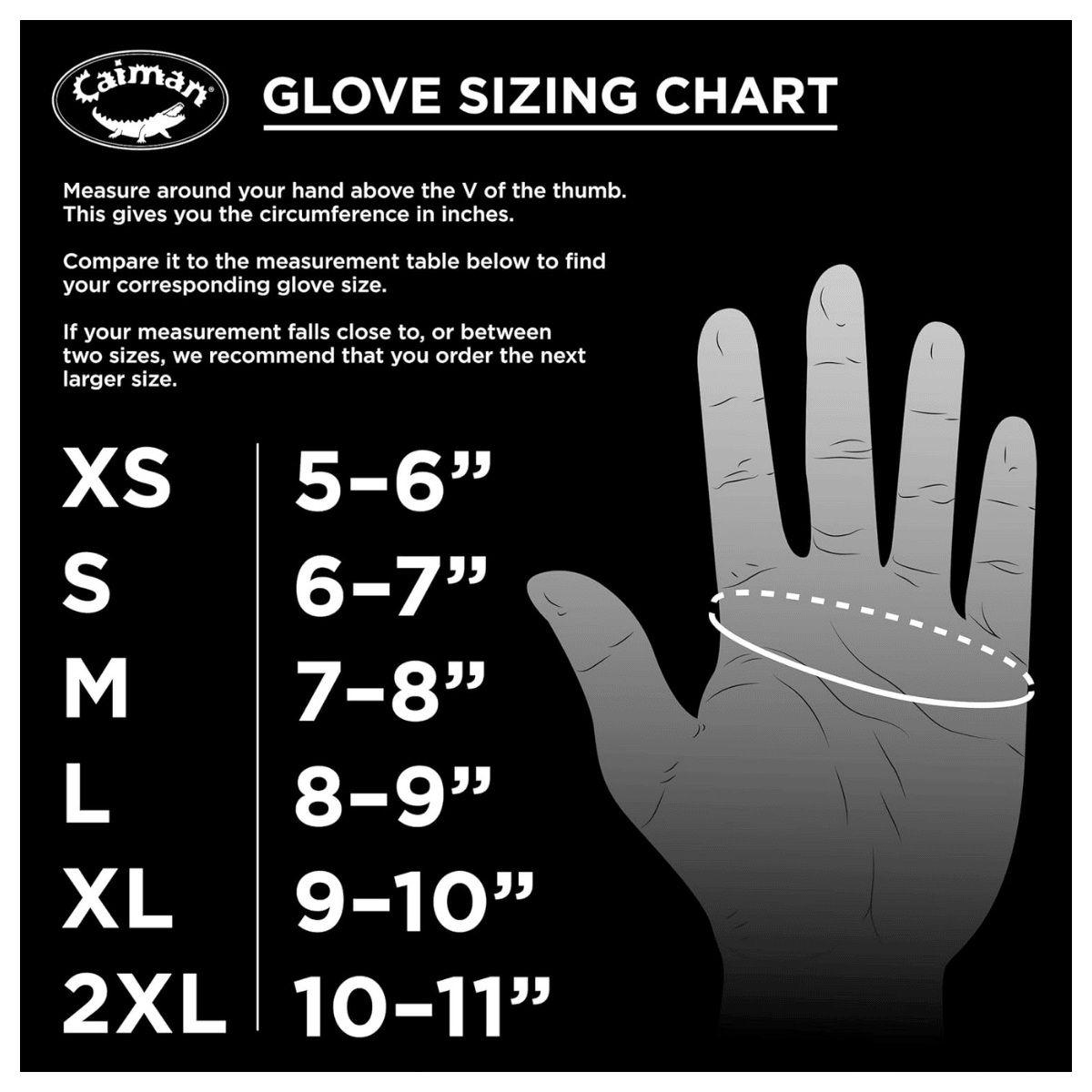 Single Pair - Caiman Premium Goat Grain TIG/MIG Welding Gloves, Wool Insulated Back, Scalloped Cuff, Boarhide Palm