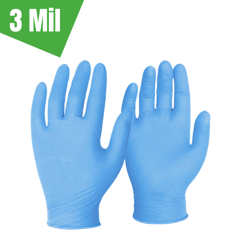 3 Mil Blue Nitrile Disposable